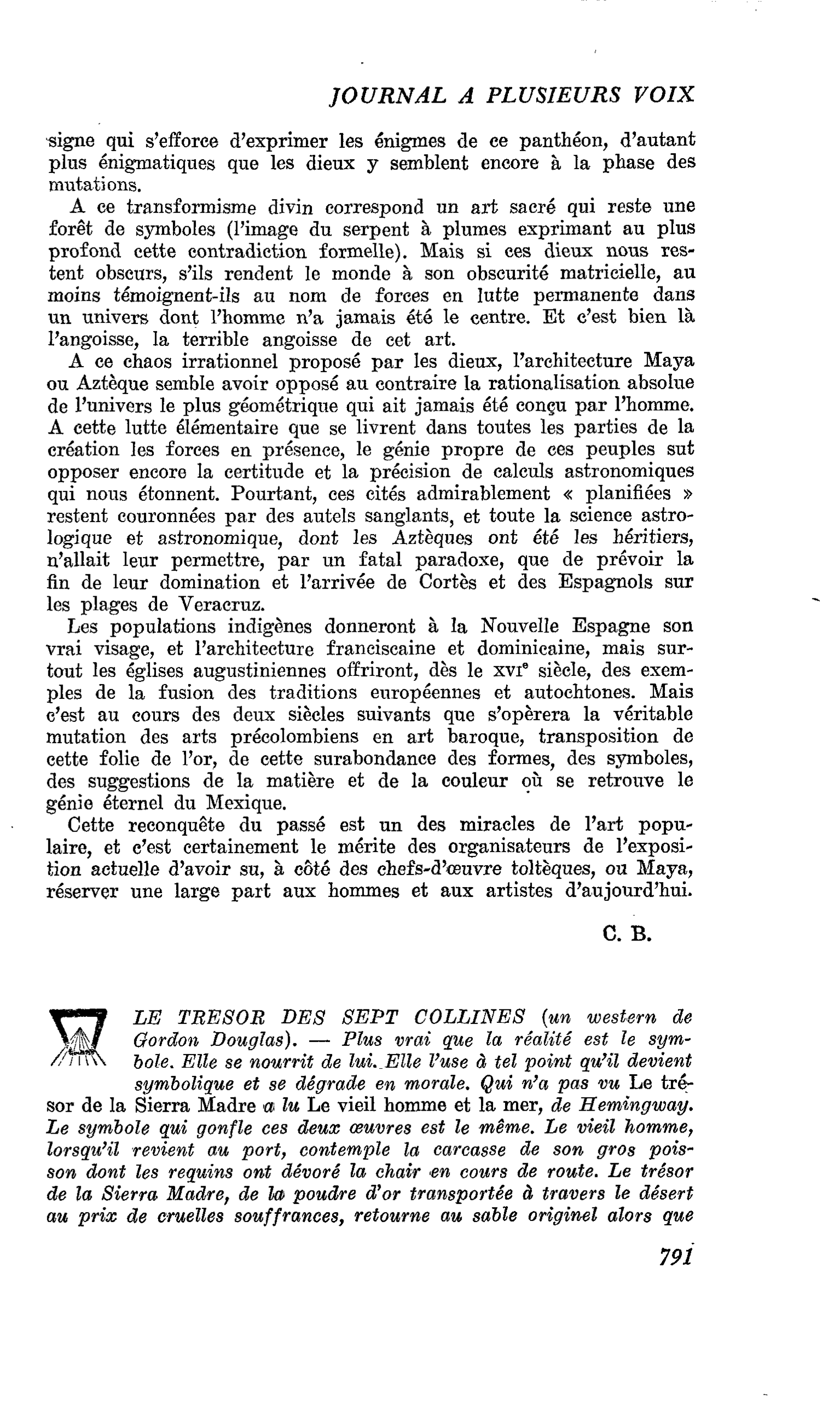 LE TRESOR DES SEPT COLLINES (un western de Gordon Douglas)