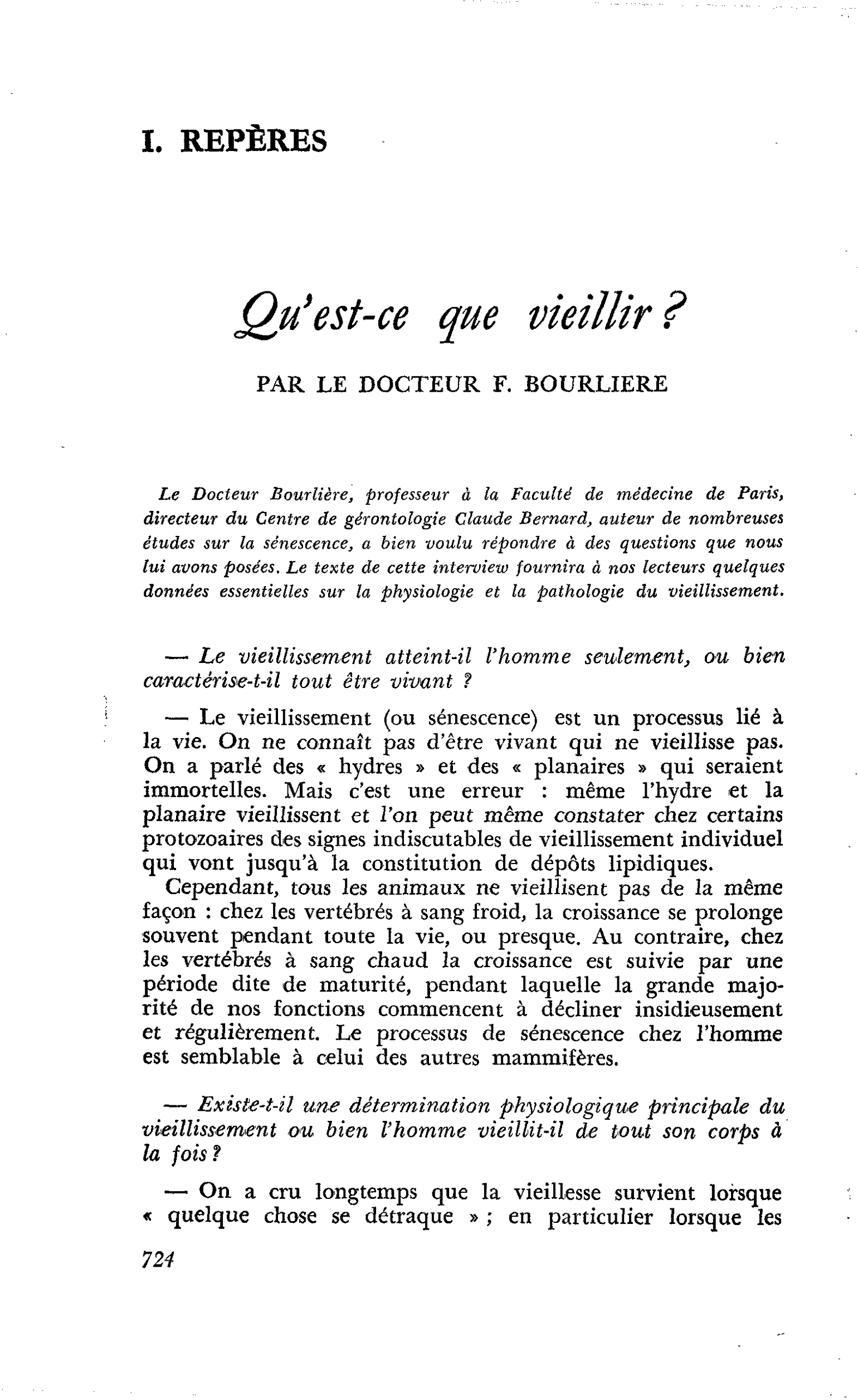 Qu’est-ce que vieillir ?