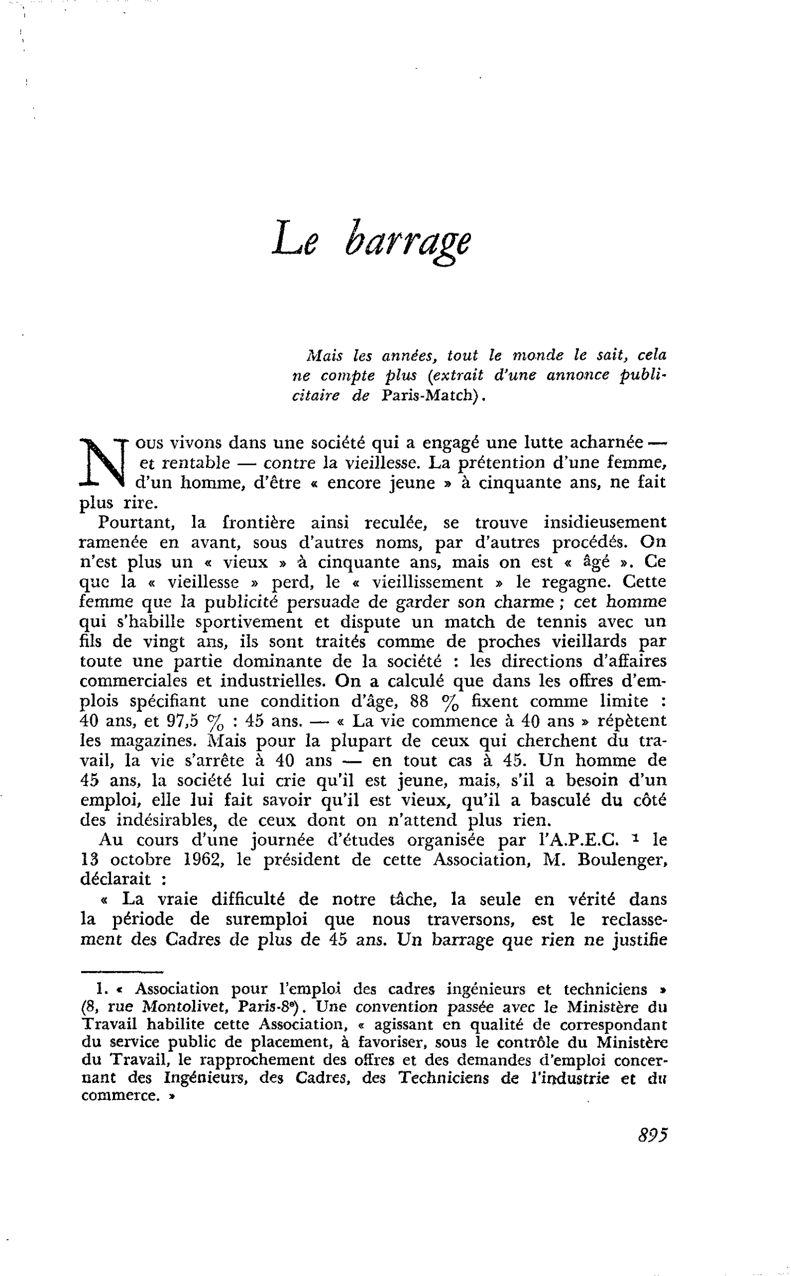 Le barrage
