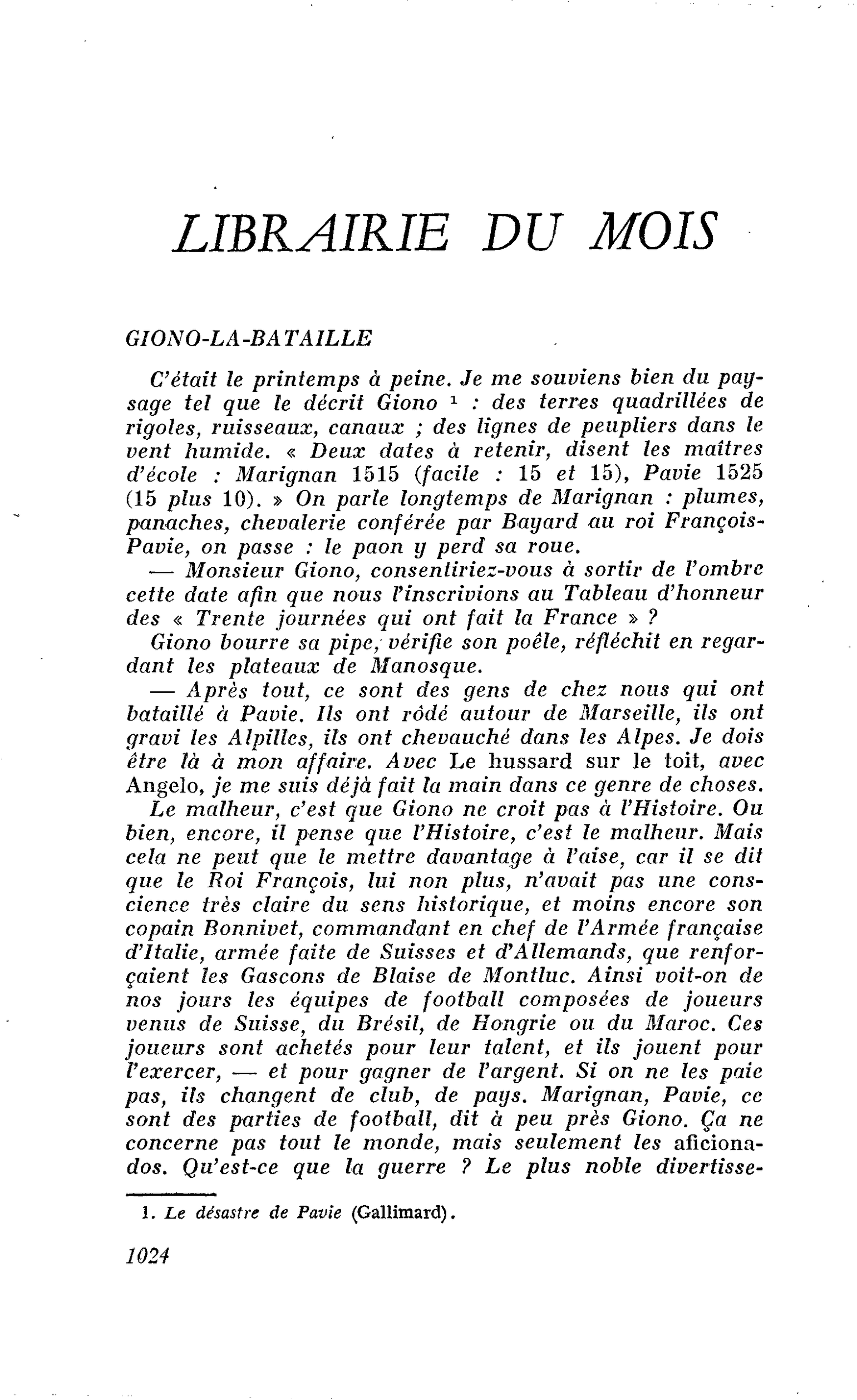 GIONO-LA -BATAILLE