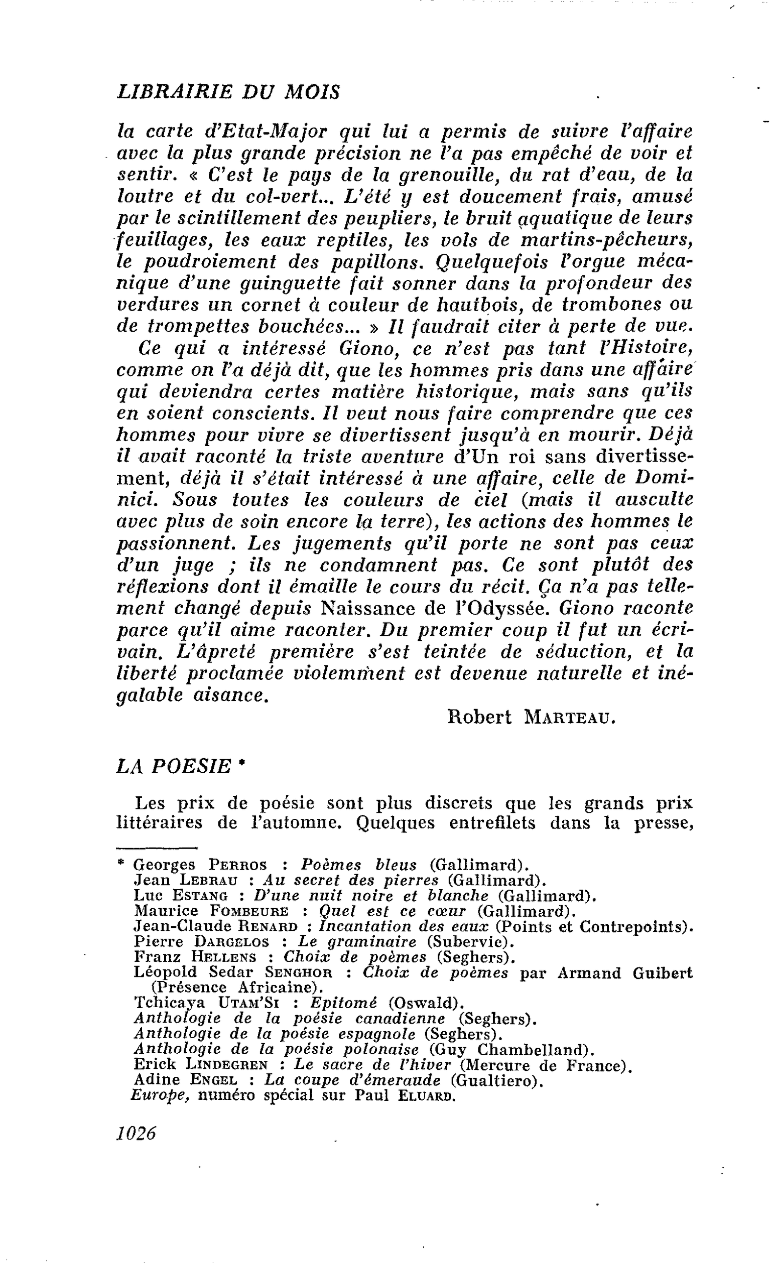 LA POESIE