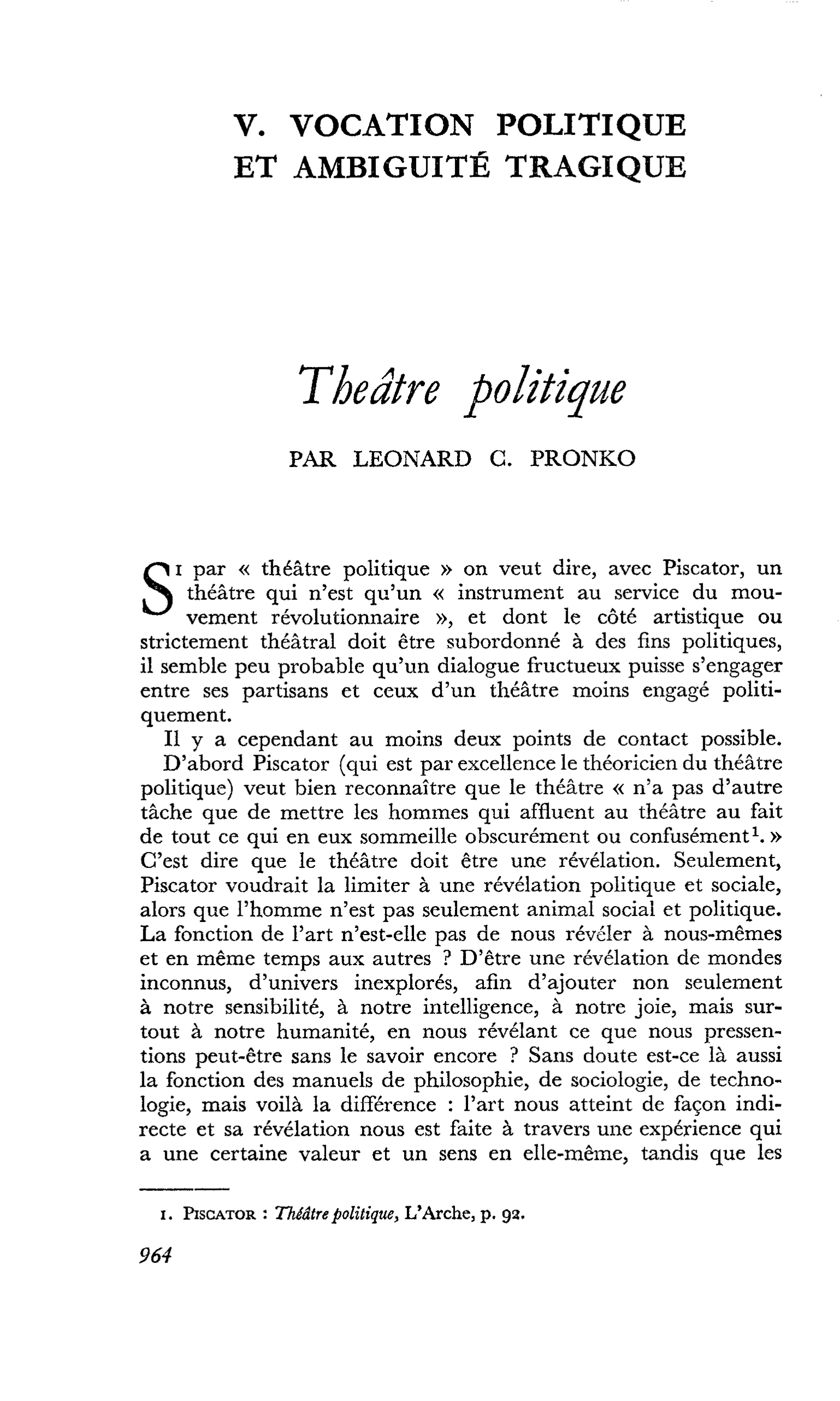 Théâtre politique