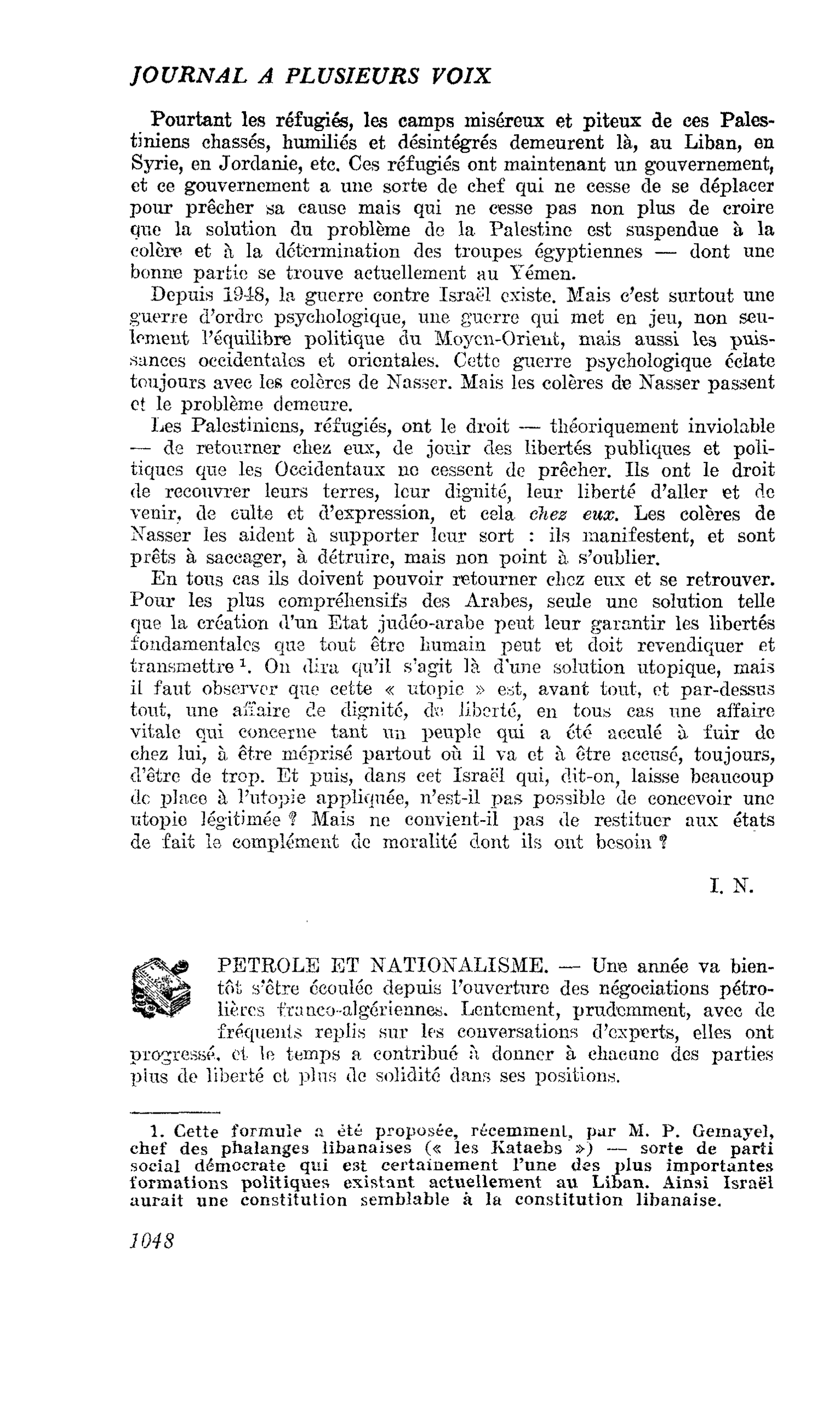 PETROLE ET NATIONALISME
