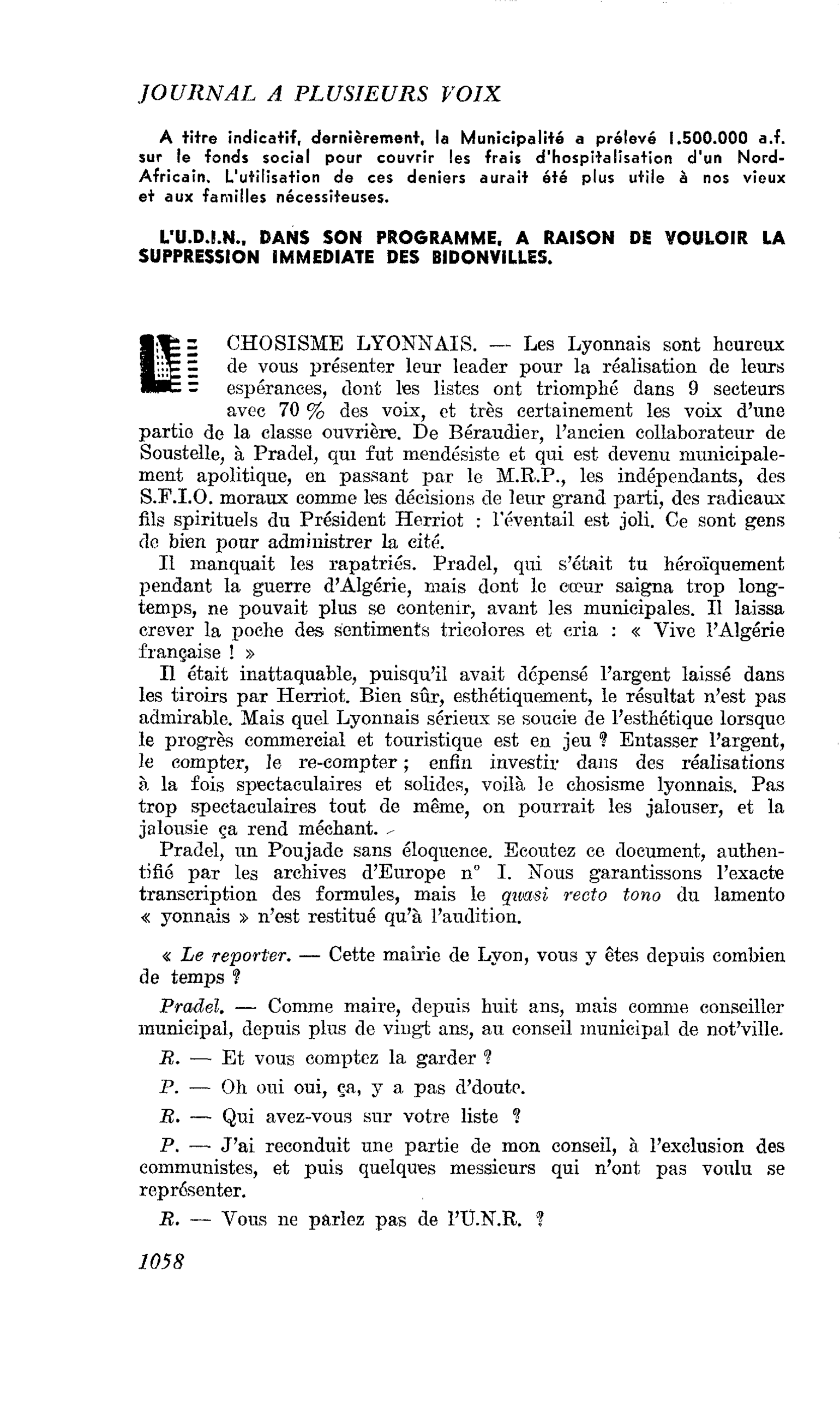 CHOSISME LYONNAIS