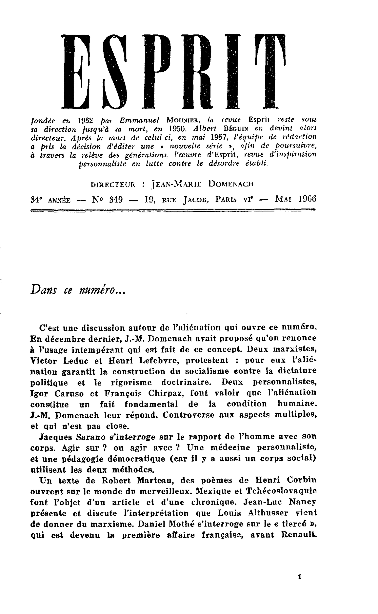 Dans ce numéro…