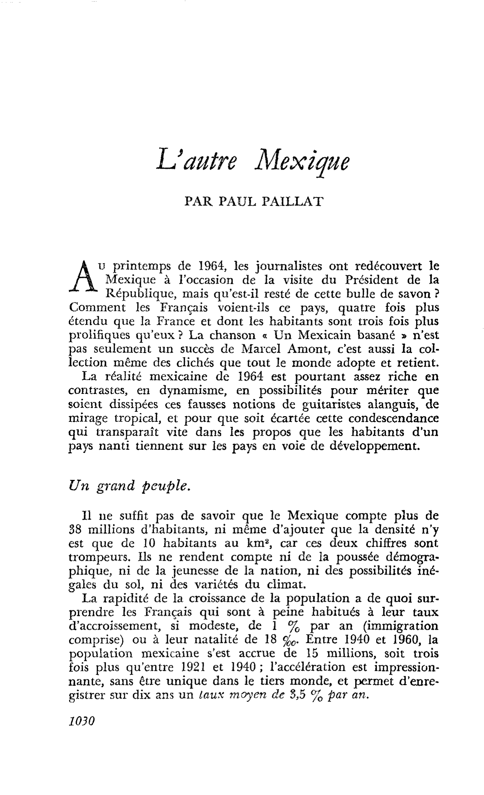 L’autre Mexique