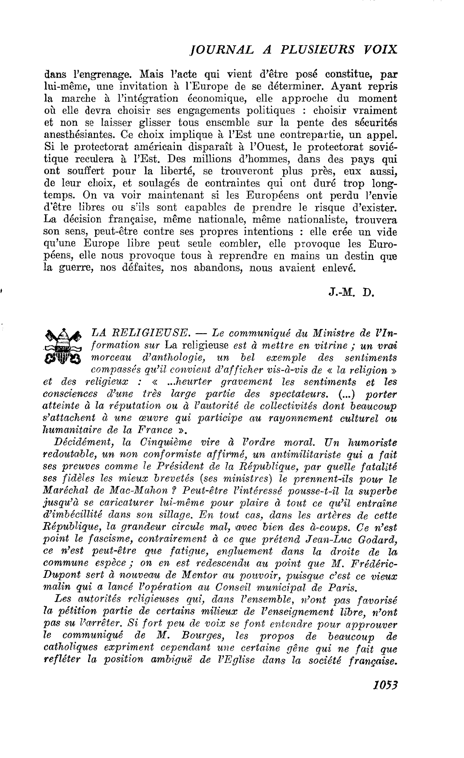 LA RELIGIEUSE
