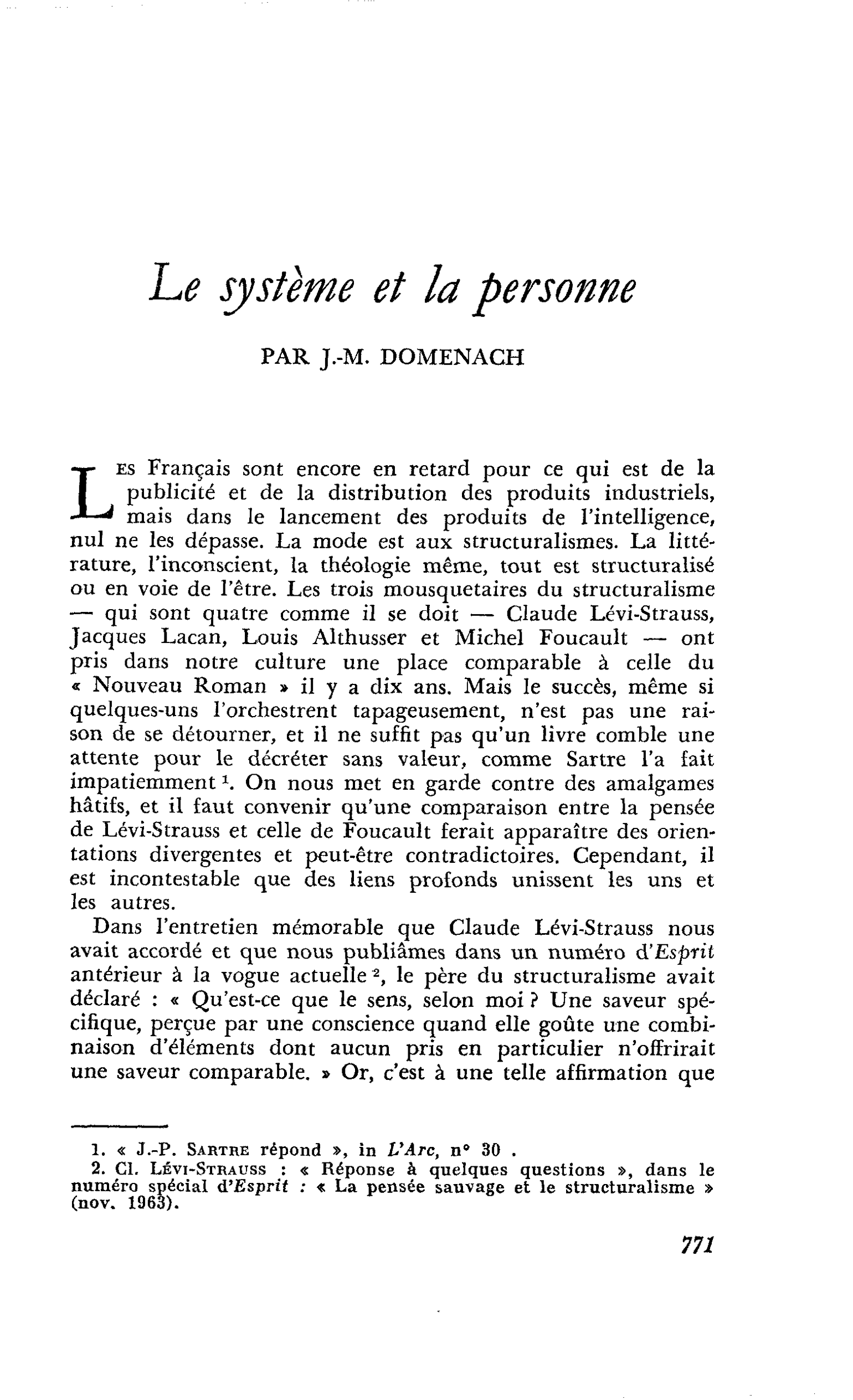 Le système et la personne