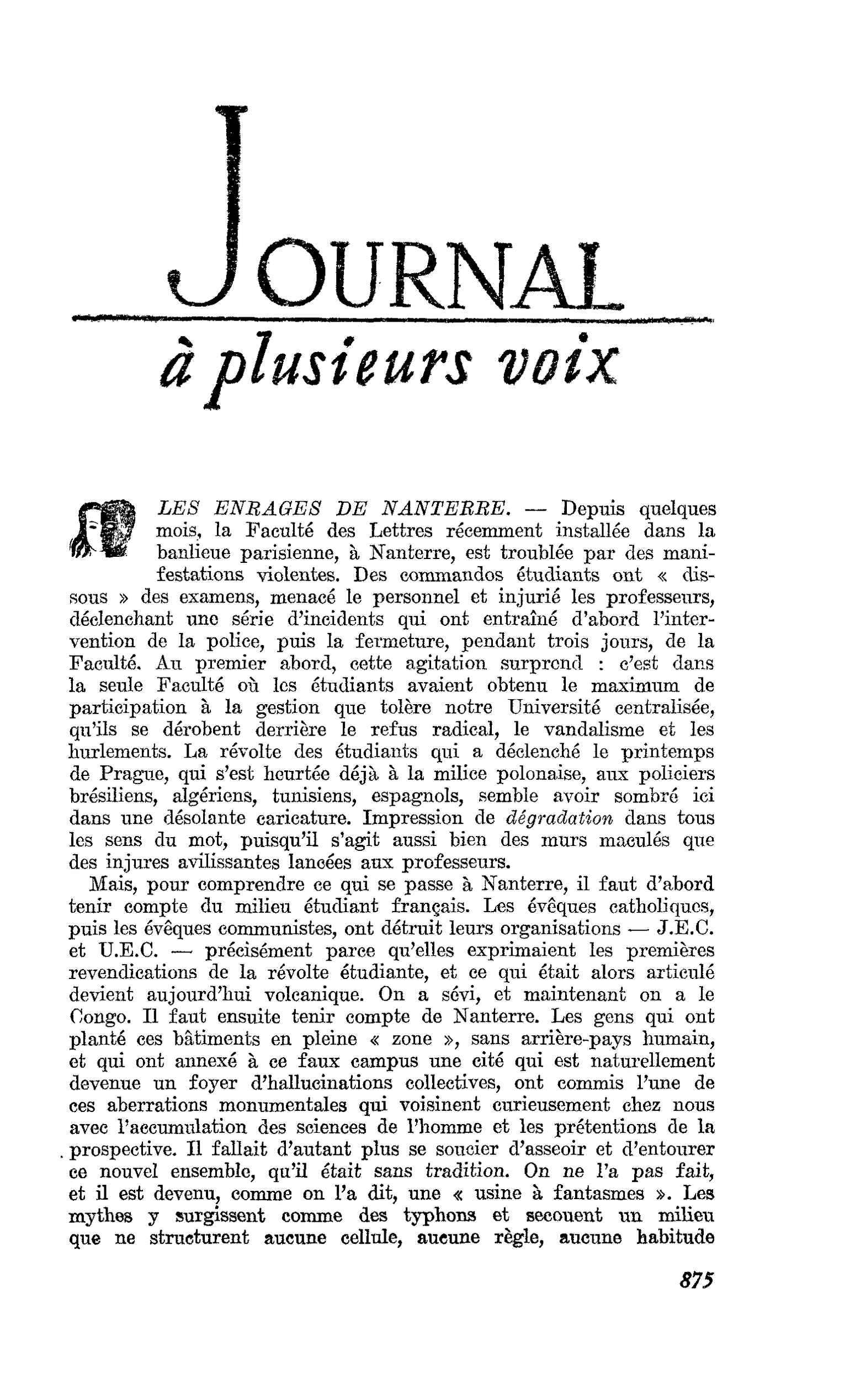 LES ENRAGES DE NANTERRE