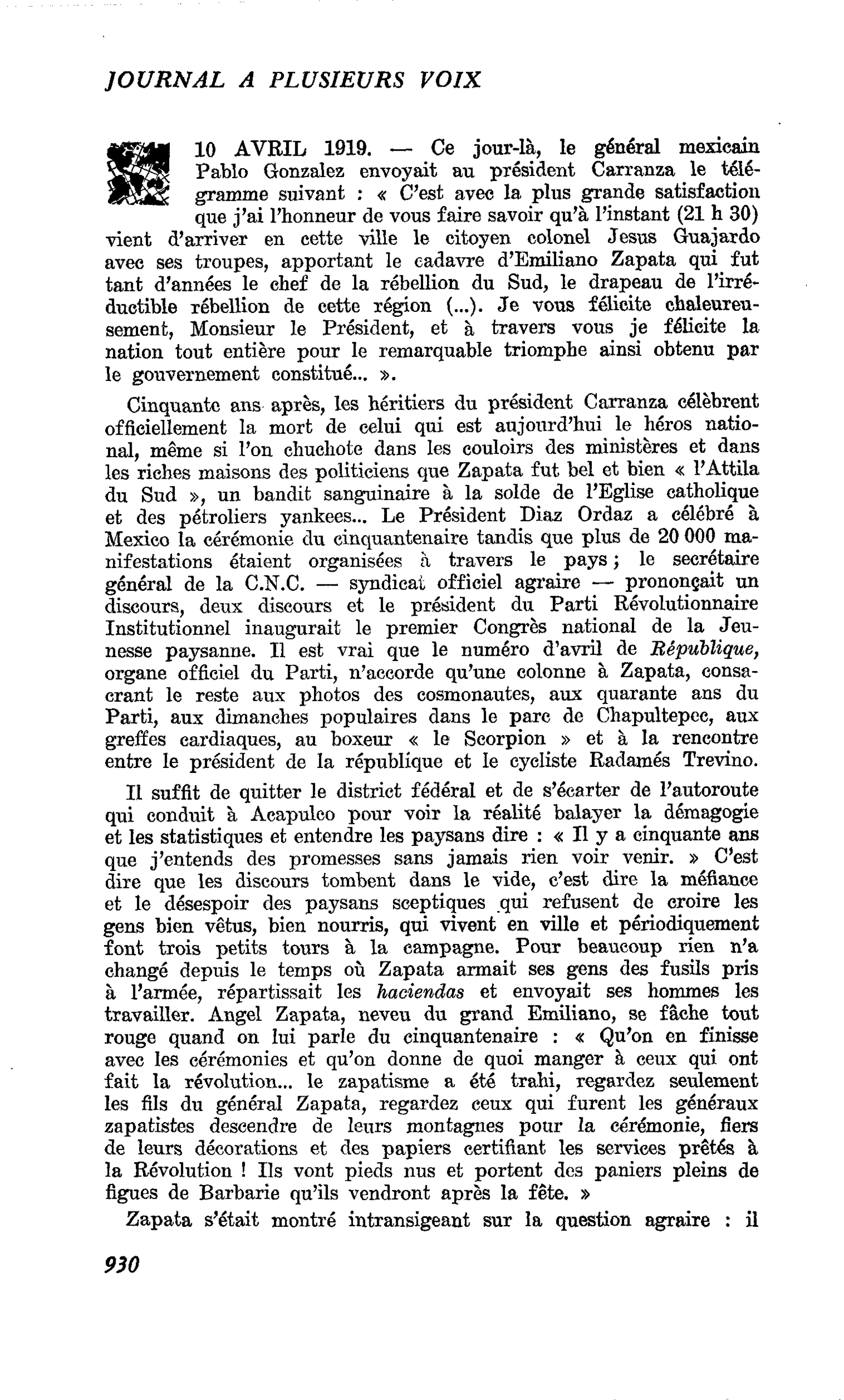 10 AVRIL 1919