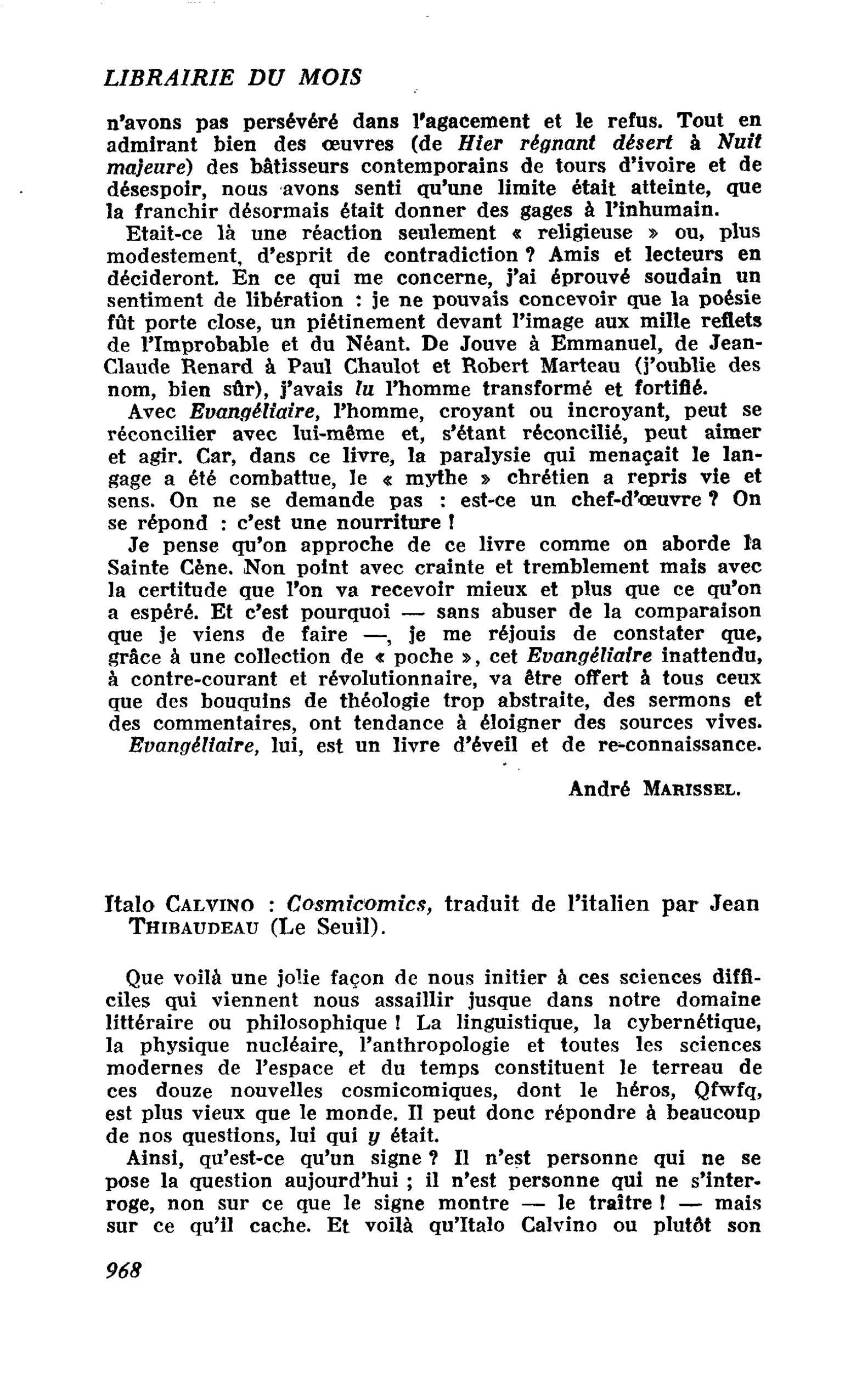 Italo Calvino : Cosmicomics