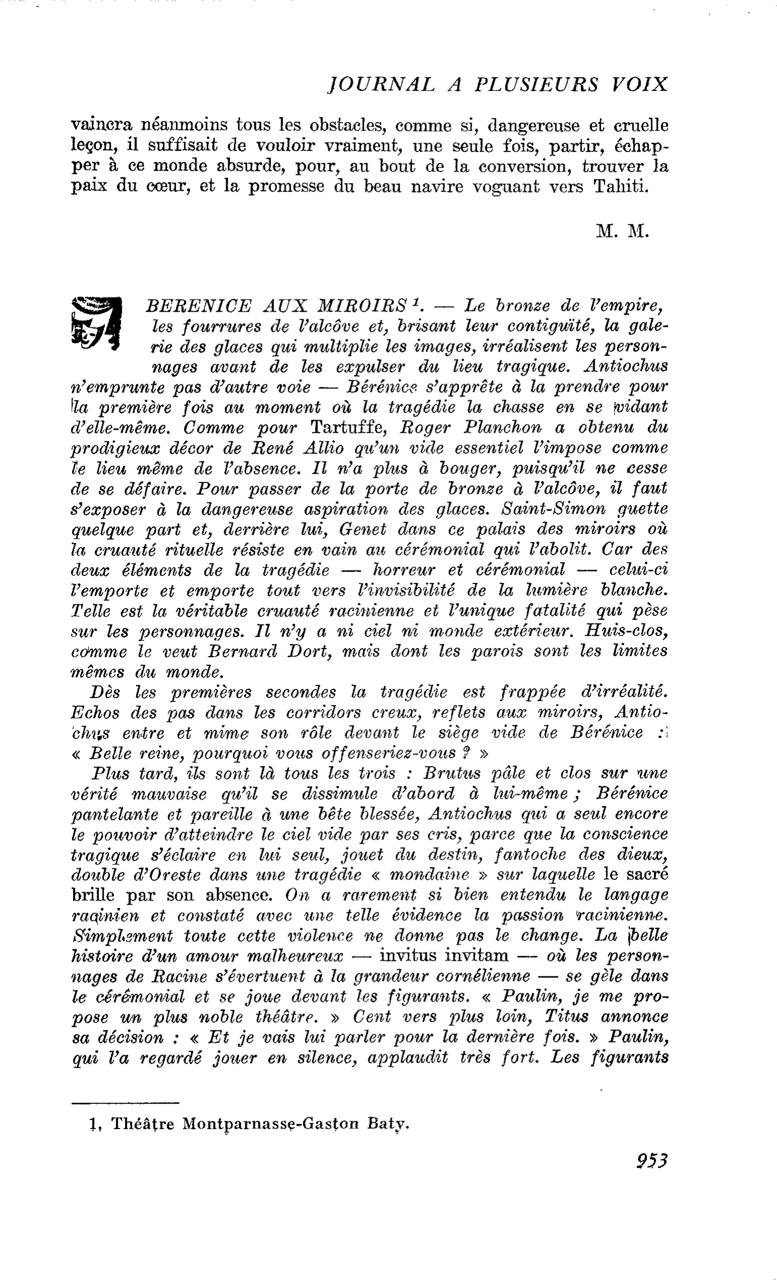 BERENICE AUX MIROIRS