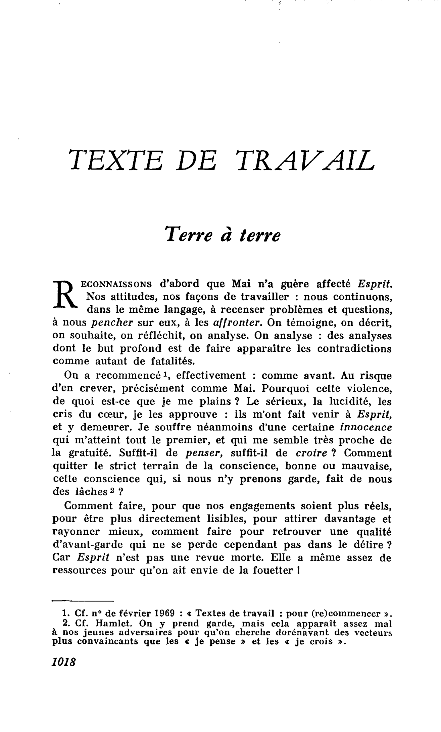 Terre à terre