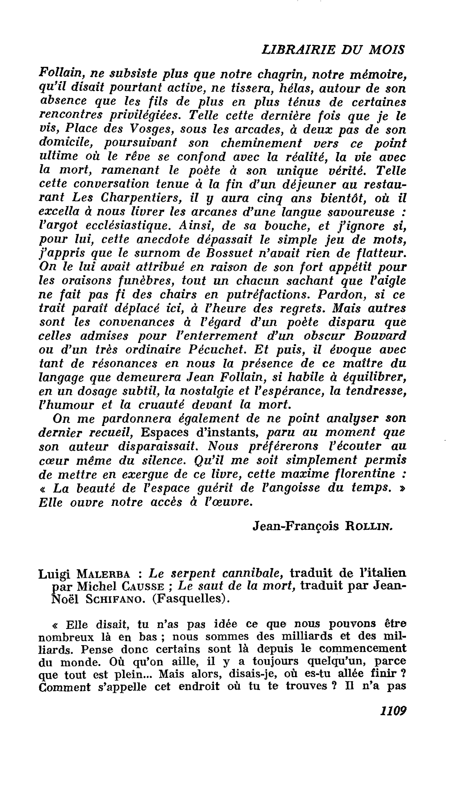 Luigi Malerba : Le serpent cannibale