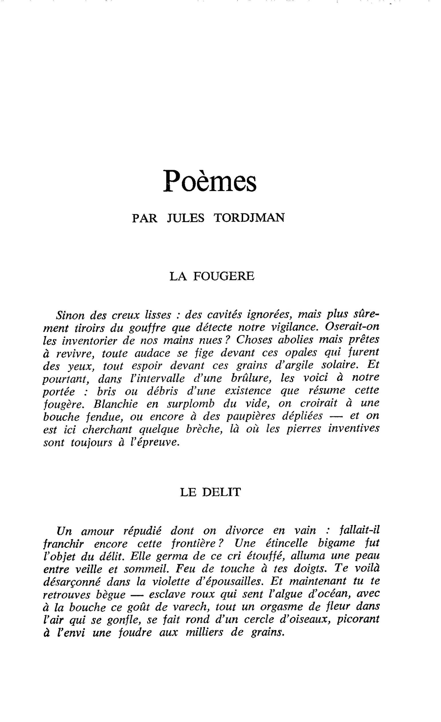Poèmes