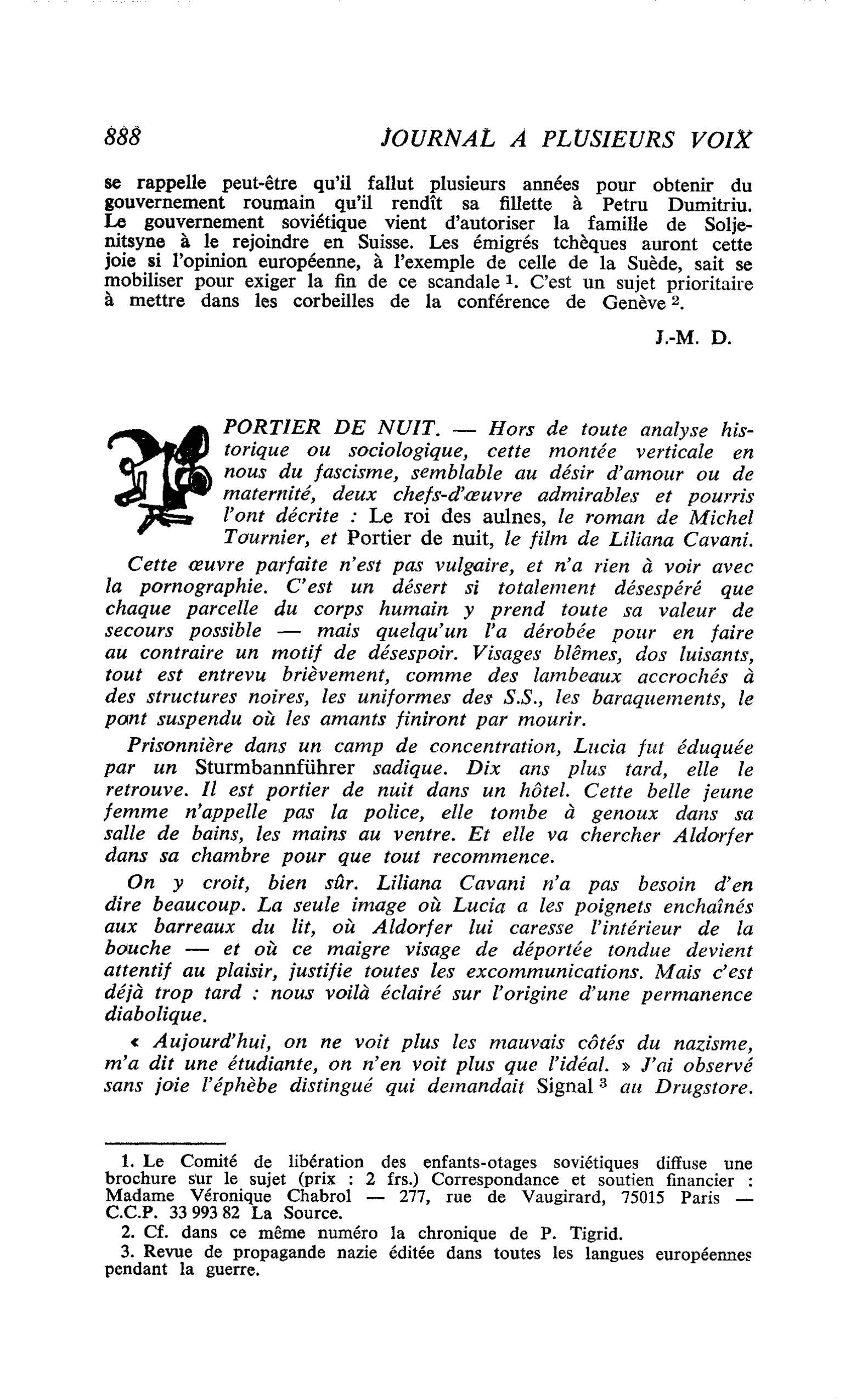 PORTIER DE NUIT