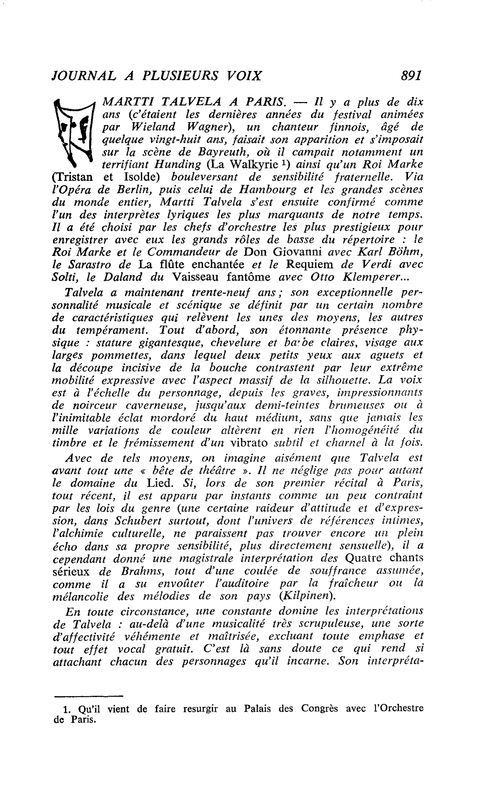 MARTTI TALVELA A PARIS