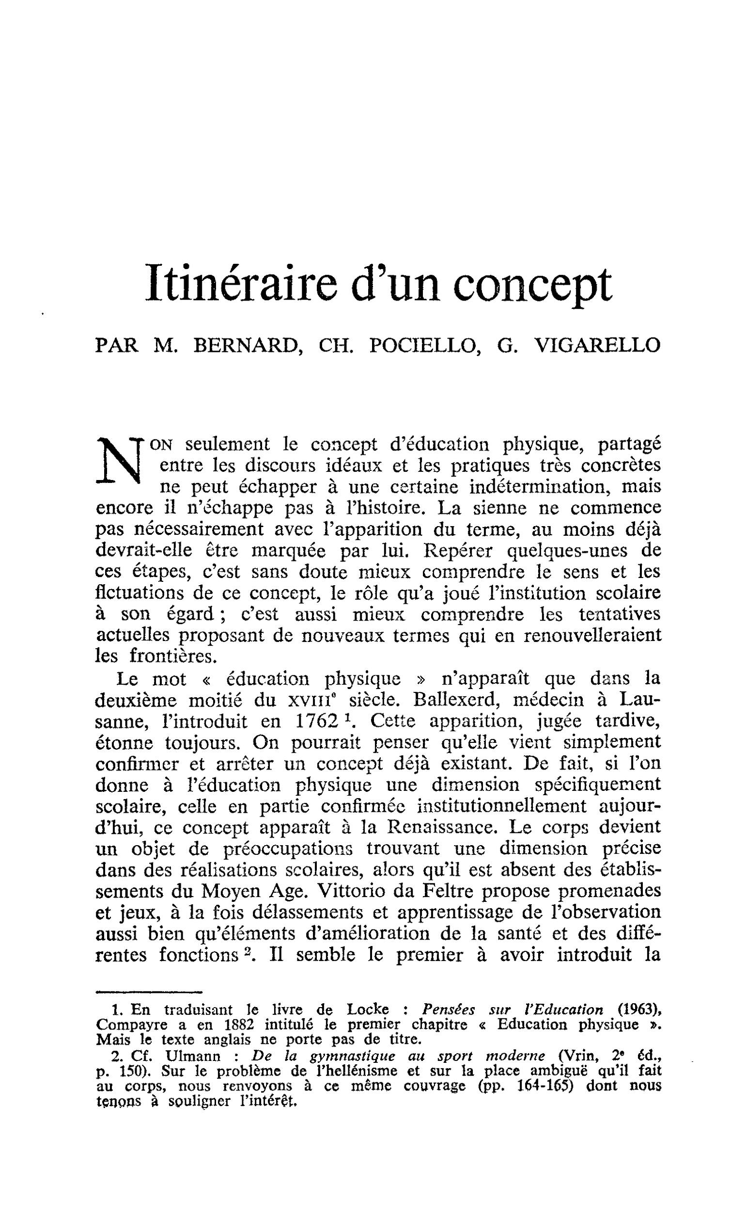 Itinéraire d’un concept