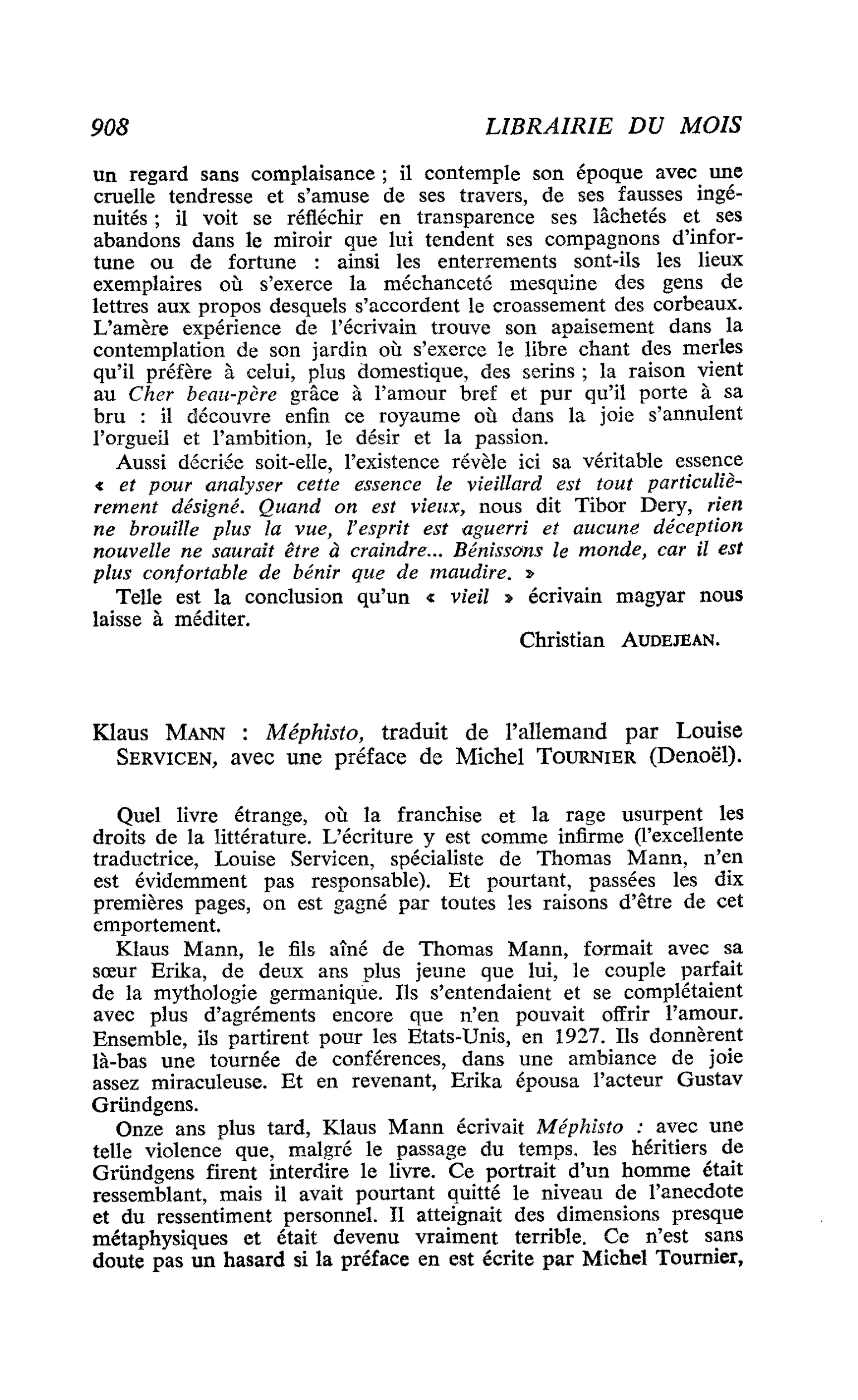 Klaus Mann : Méphisto