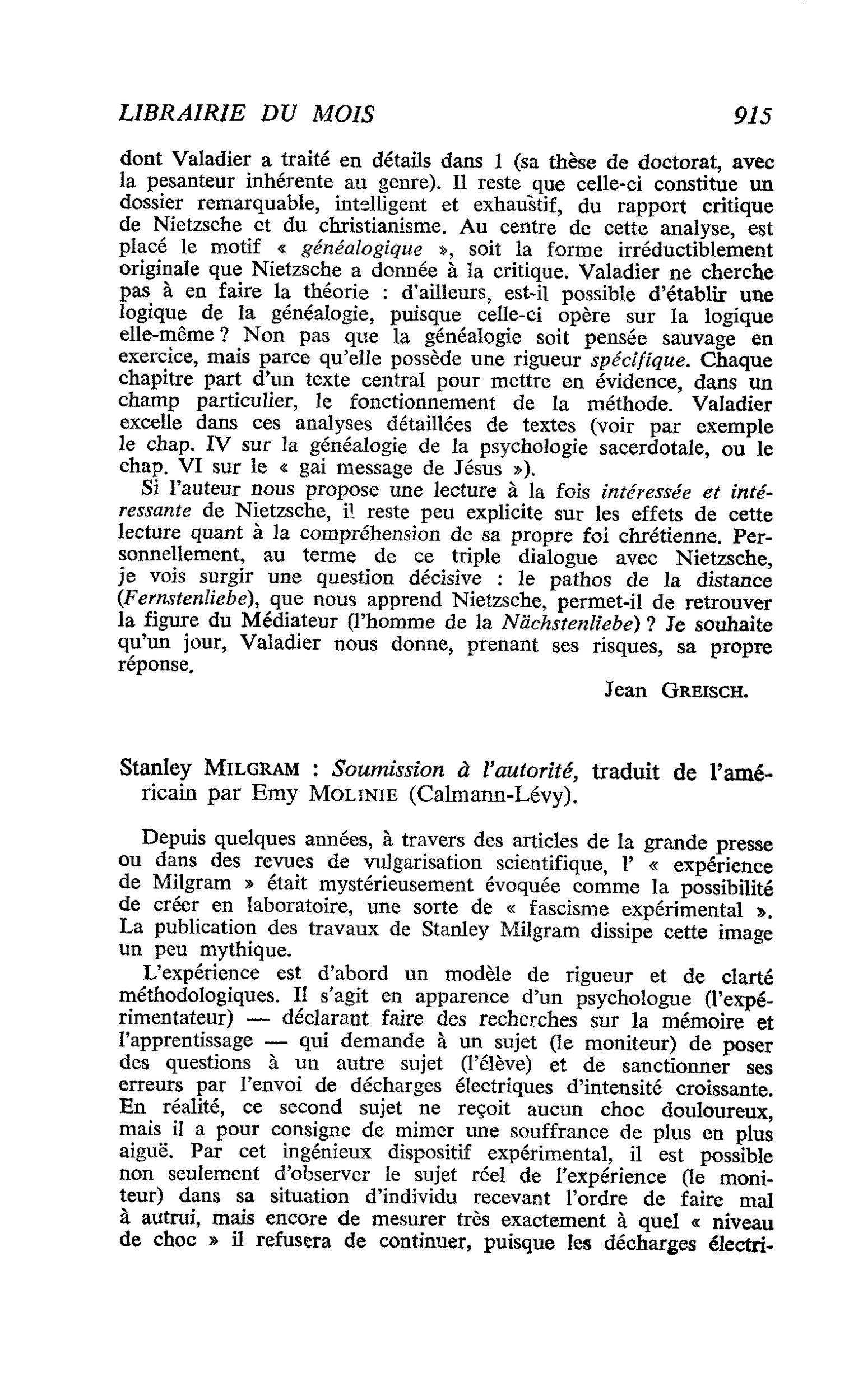Stanley Milgram : Soumission à l’autorité