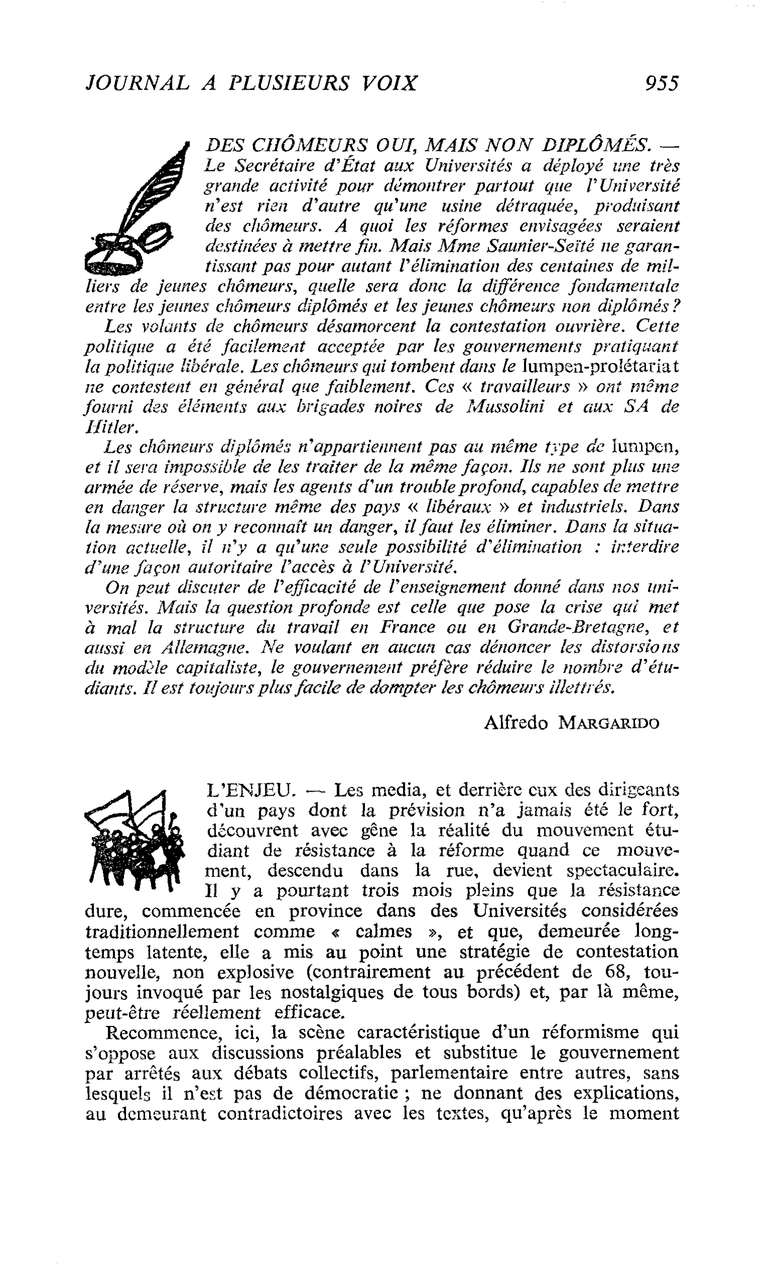 L’ENJEU
