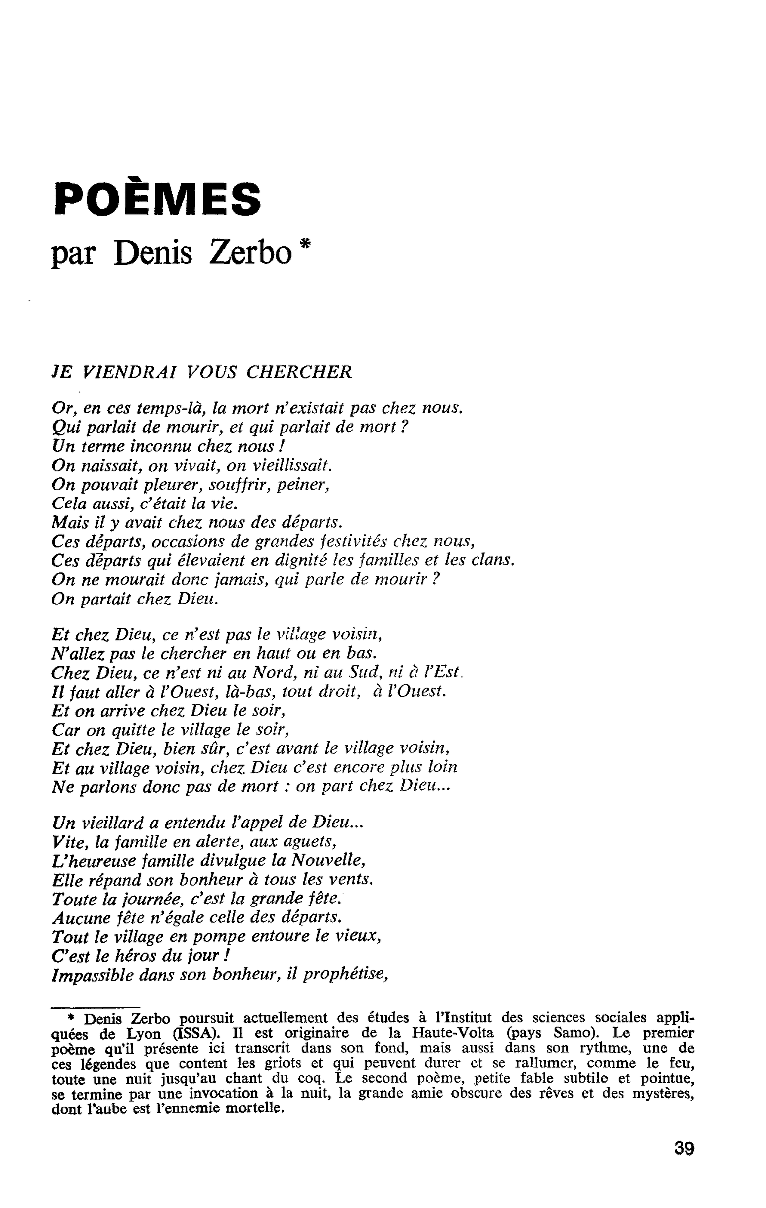 POÈMES