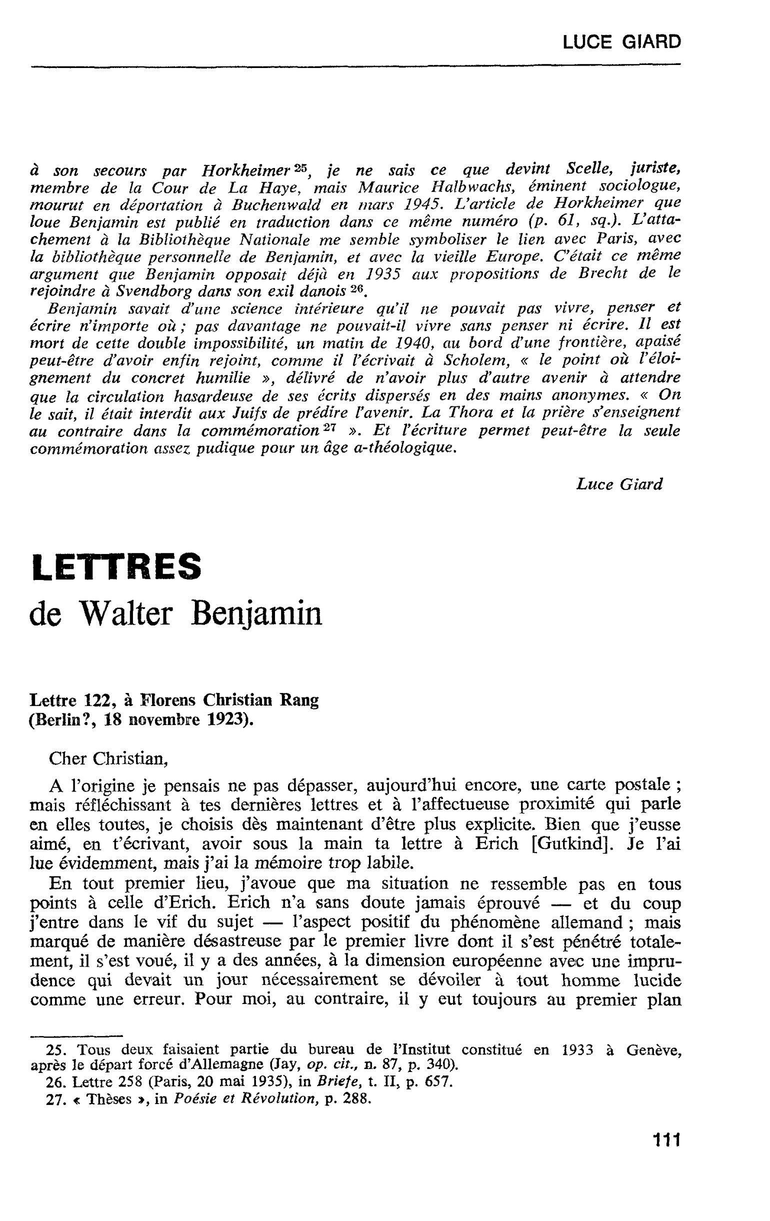 LETTRES
