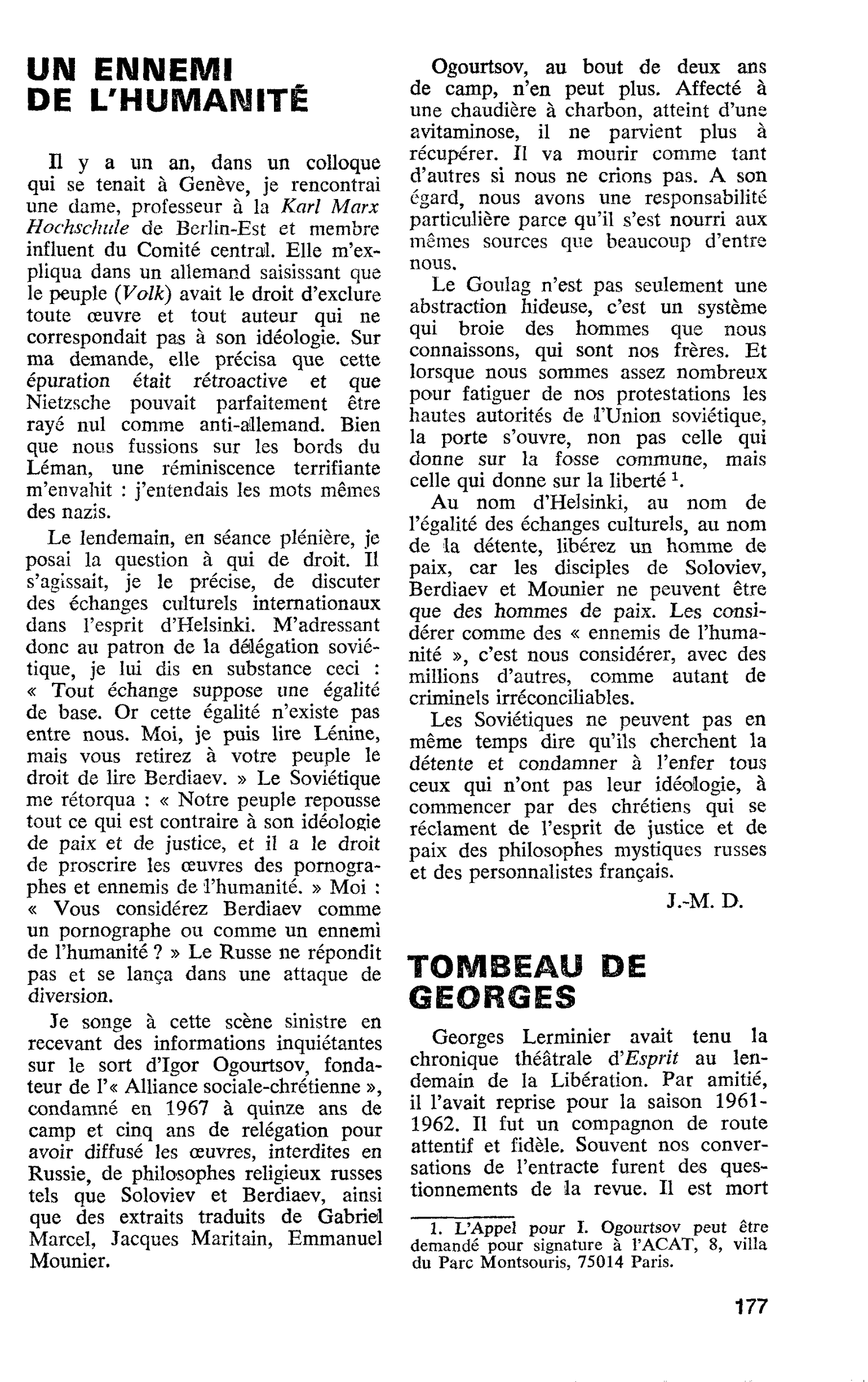 TOMBEAU DE GEORGES