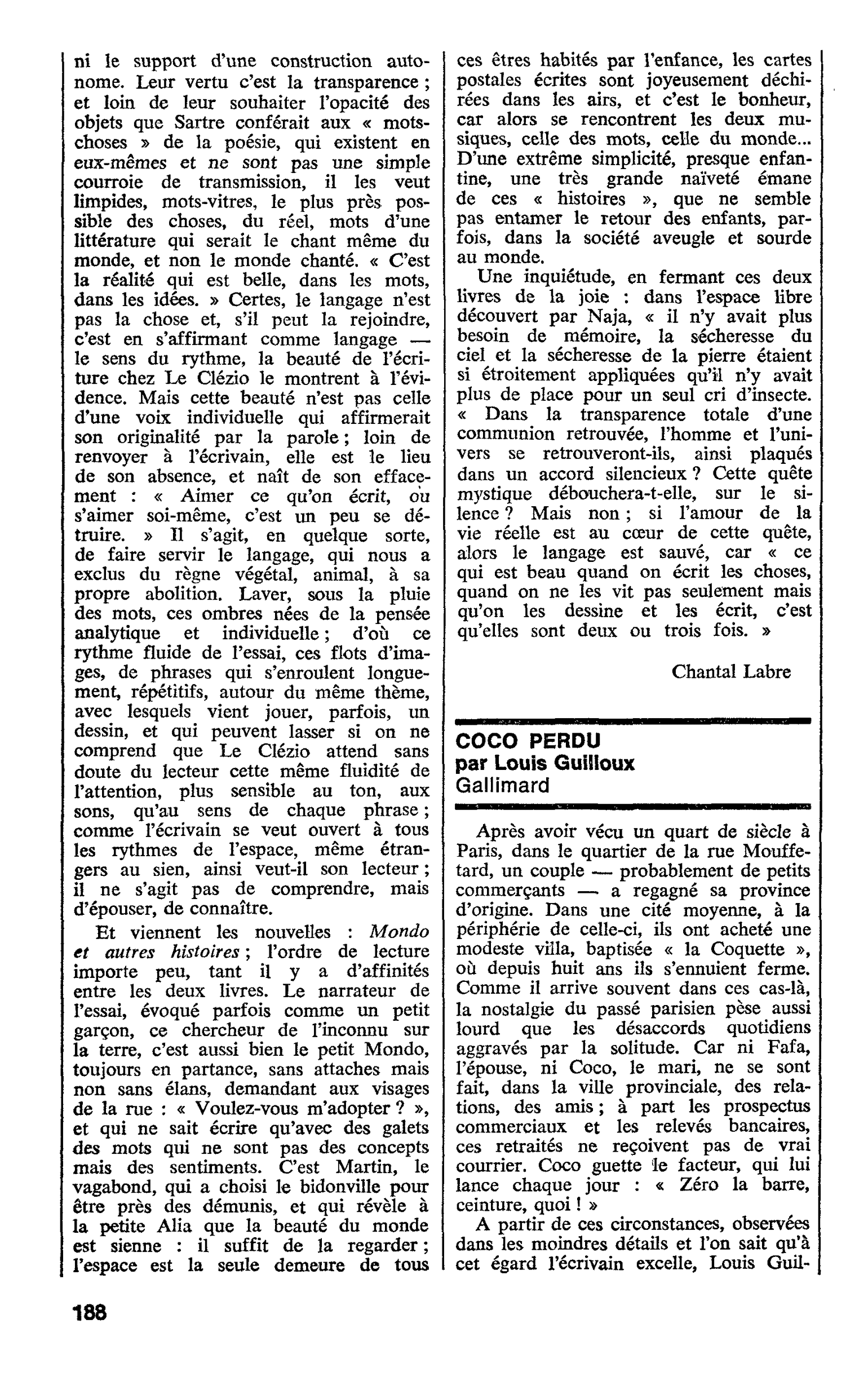 COCO PERDU par Louis Guilloux