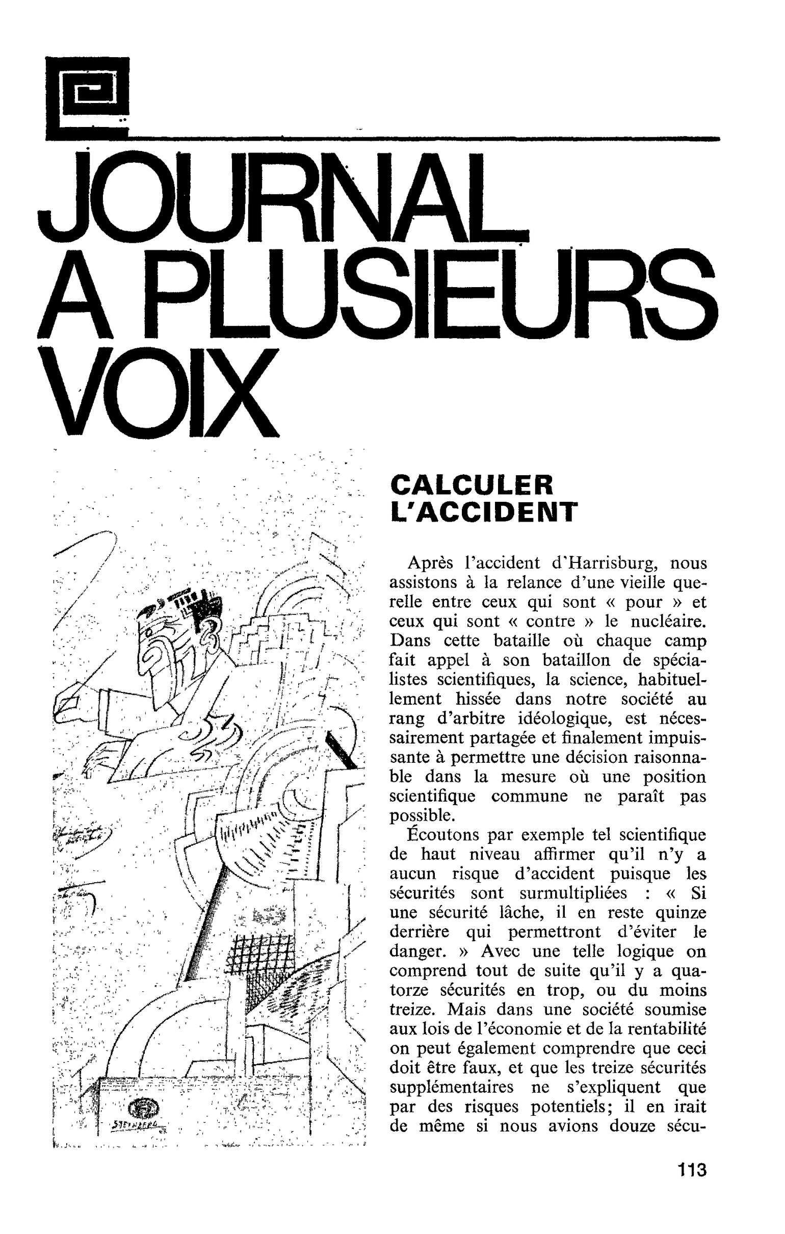 CALCULER L’ACCIDENT