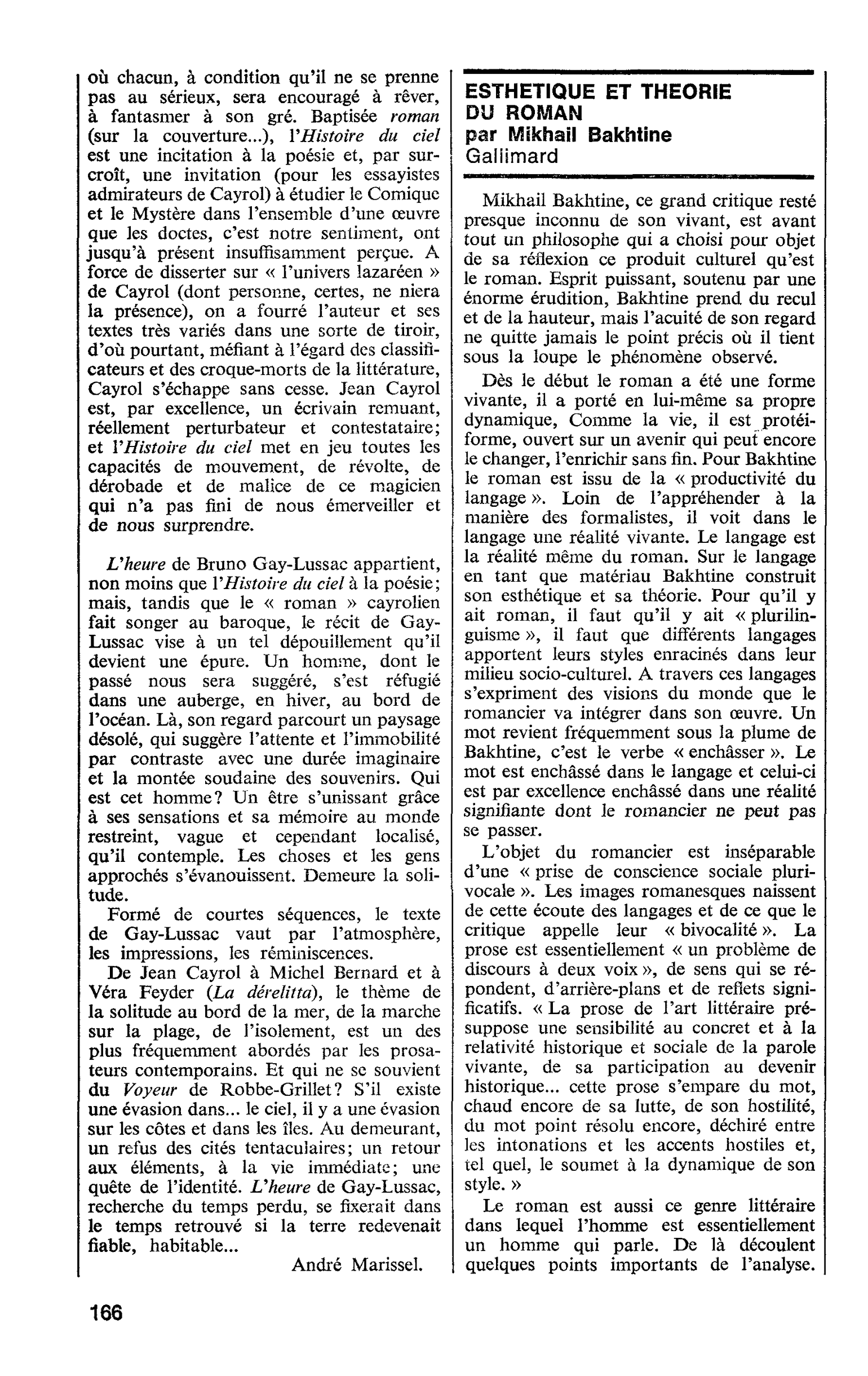 ESTHETIQUE ET THEORIE DU ROMAN par Mikhail Bakhtine