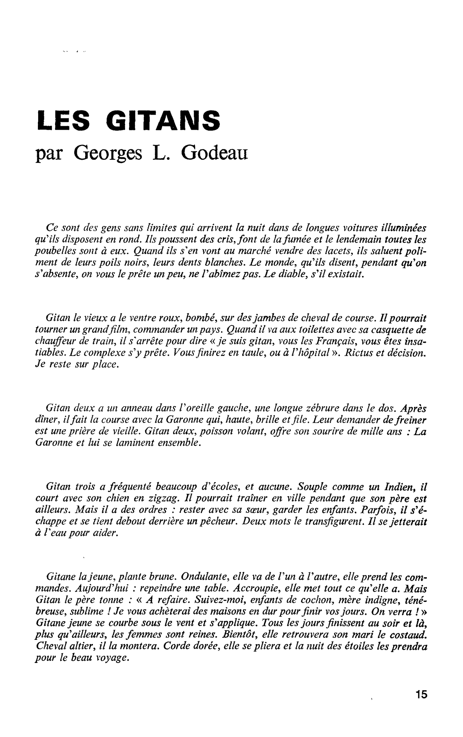 LES GITANS