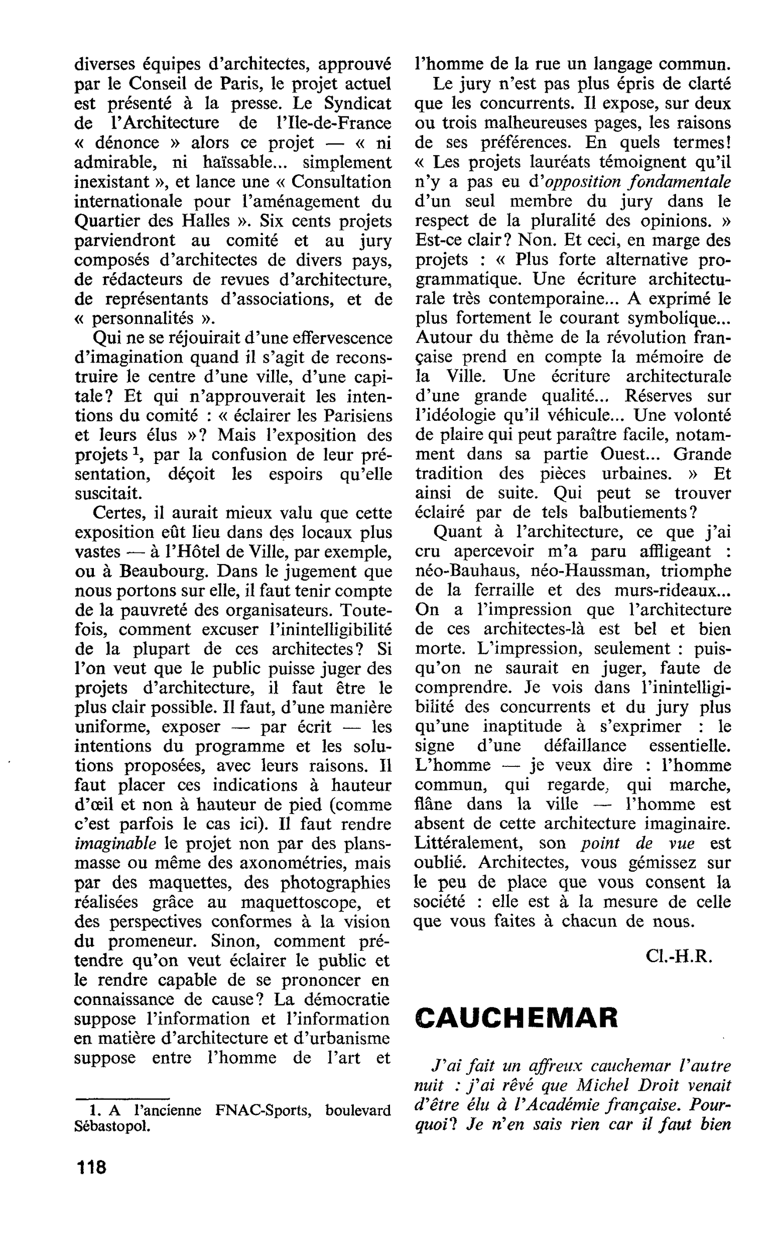 CAUCHEMAR