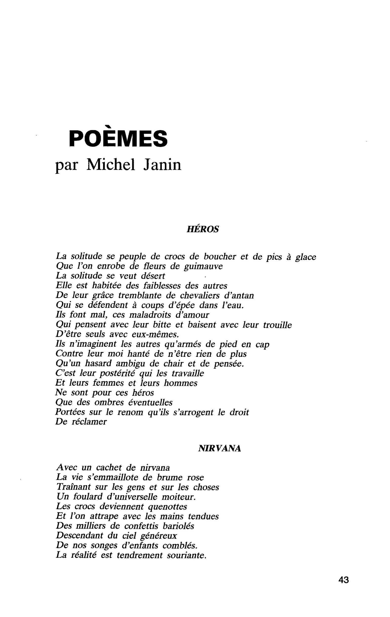 Poèmes