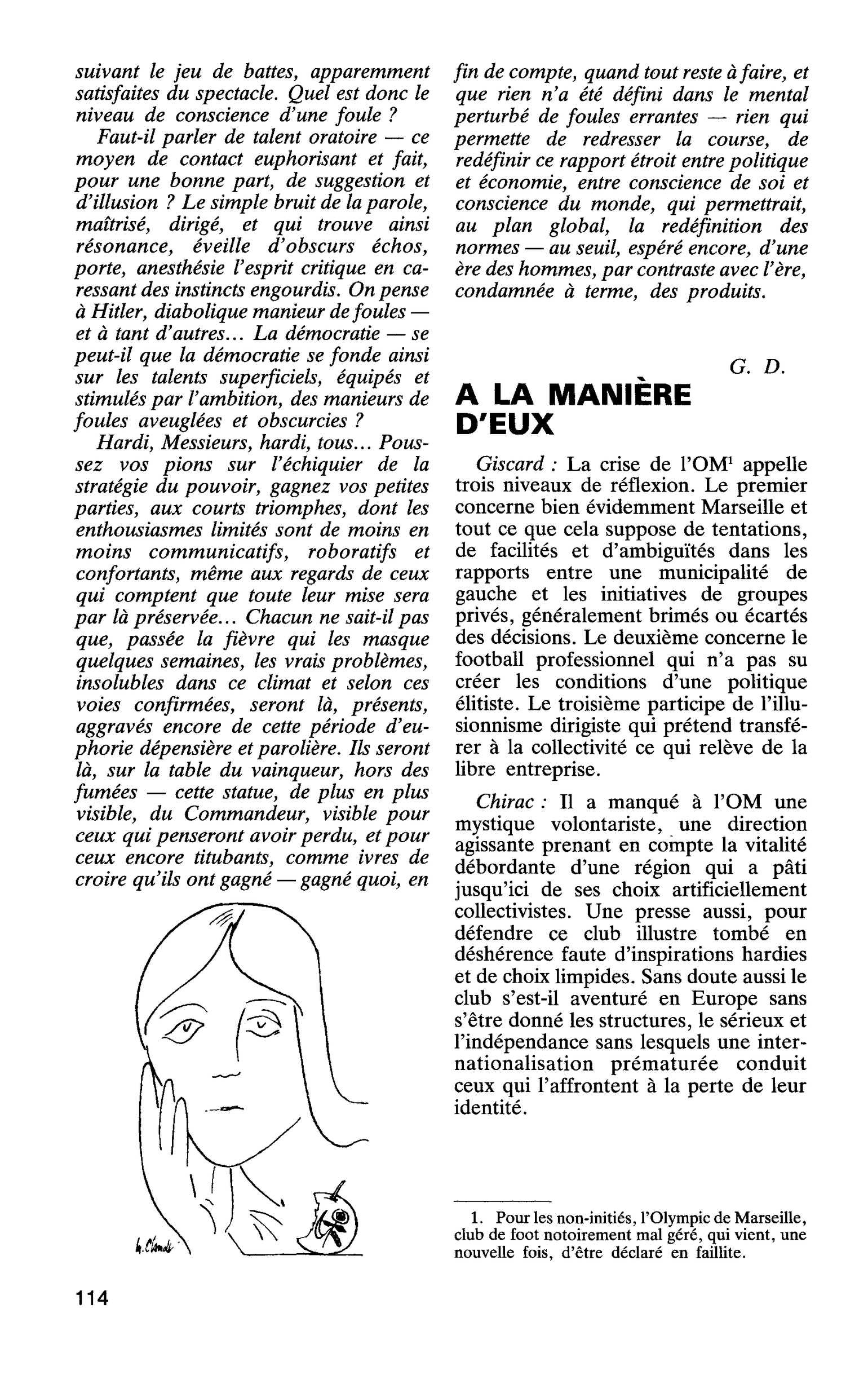 A LA MANIERE D’EUX