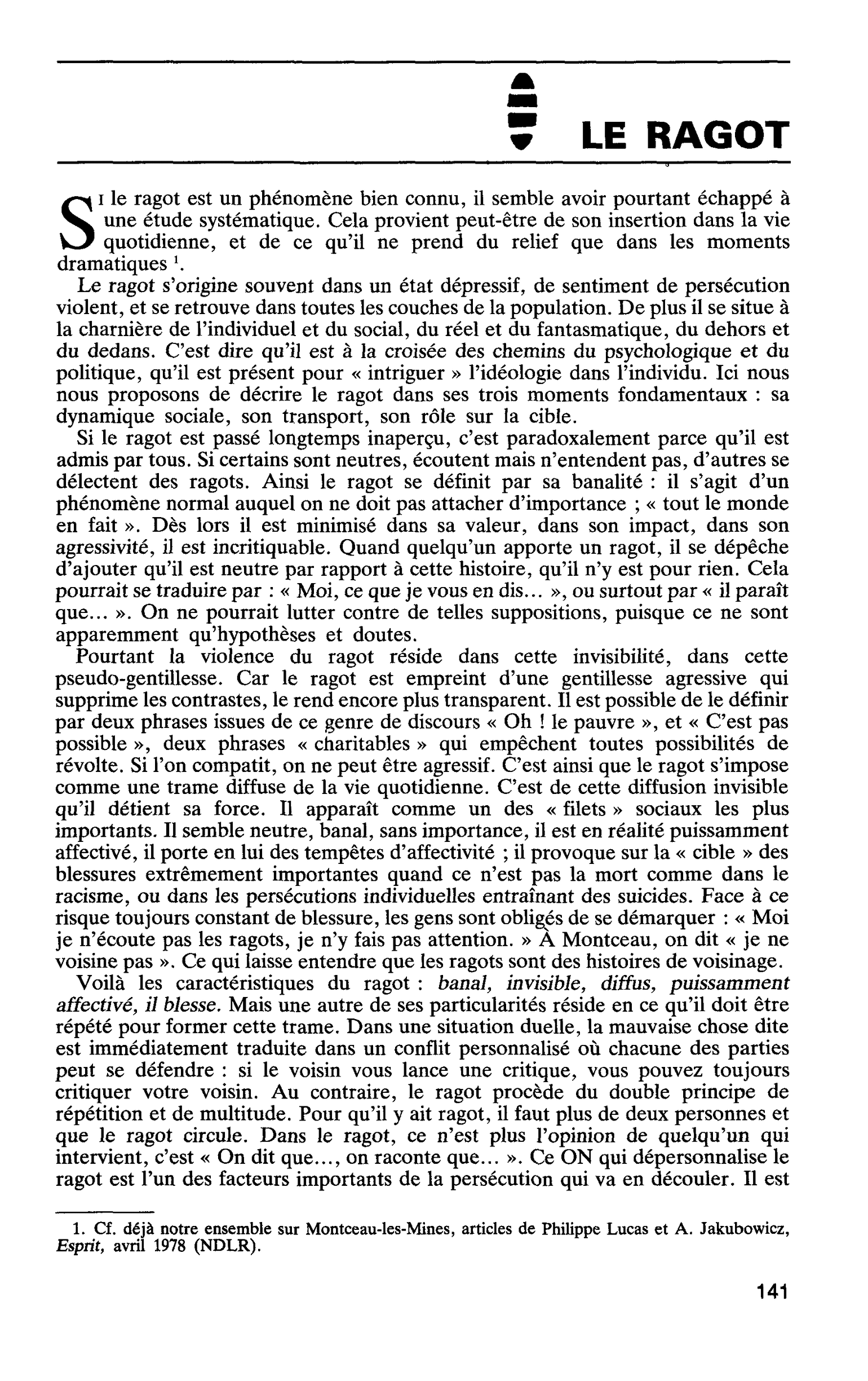 LE RAGOT
