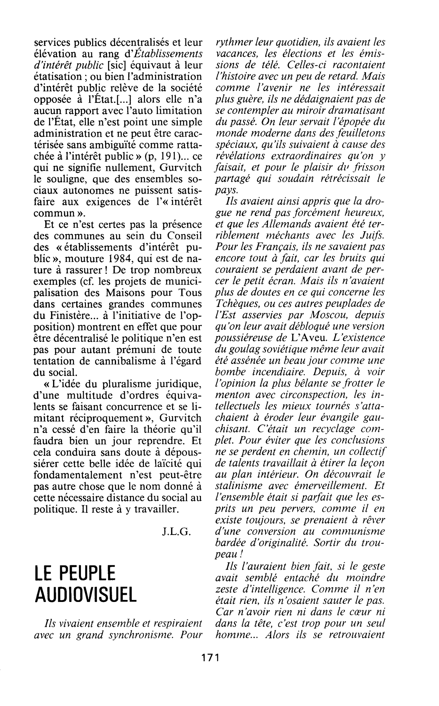 LE PEUPLE AUDIOVISUEL