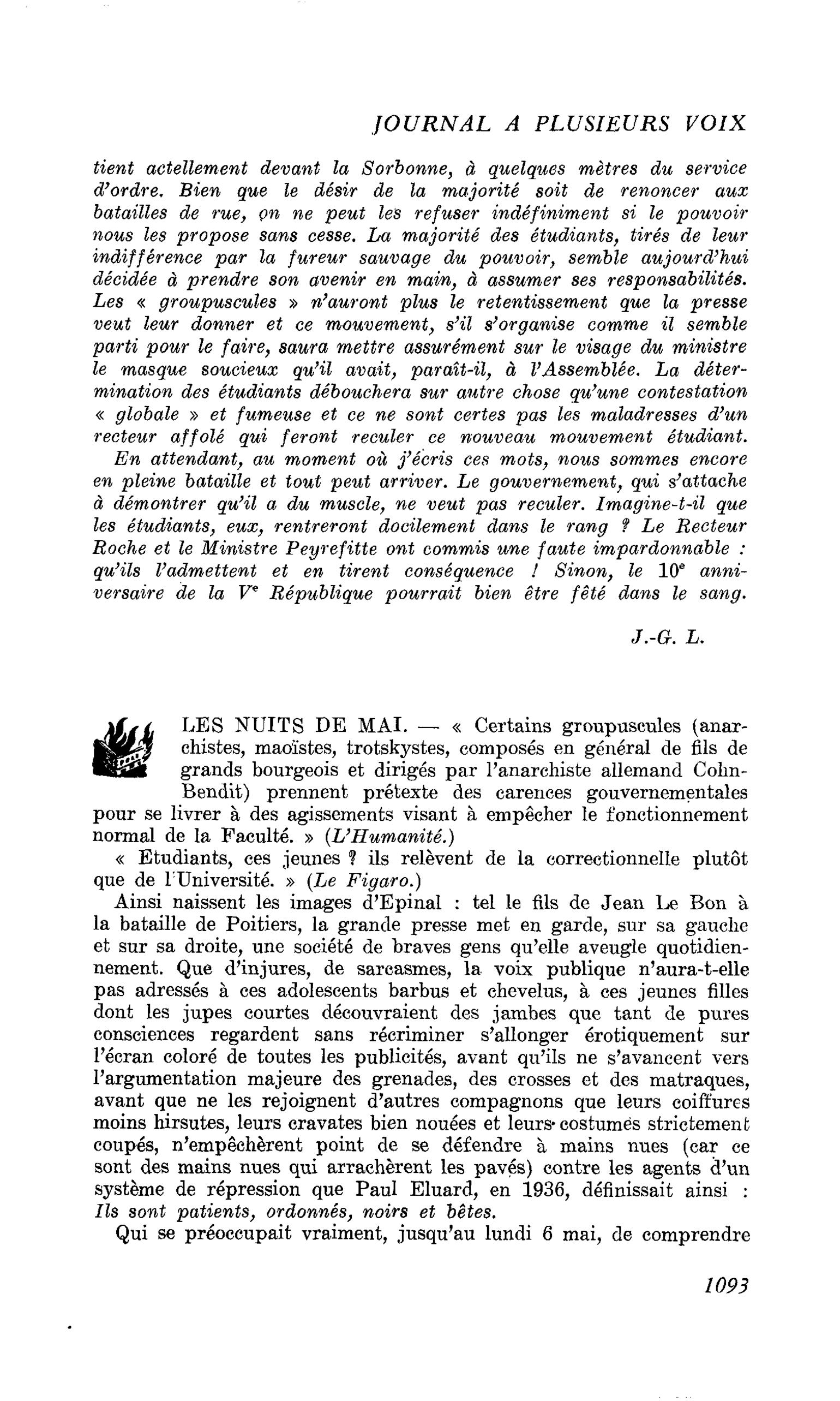 LES NUITS DE MAI