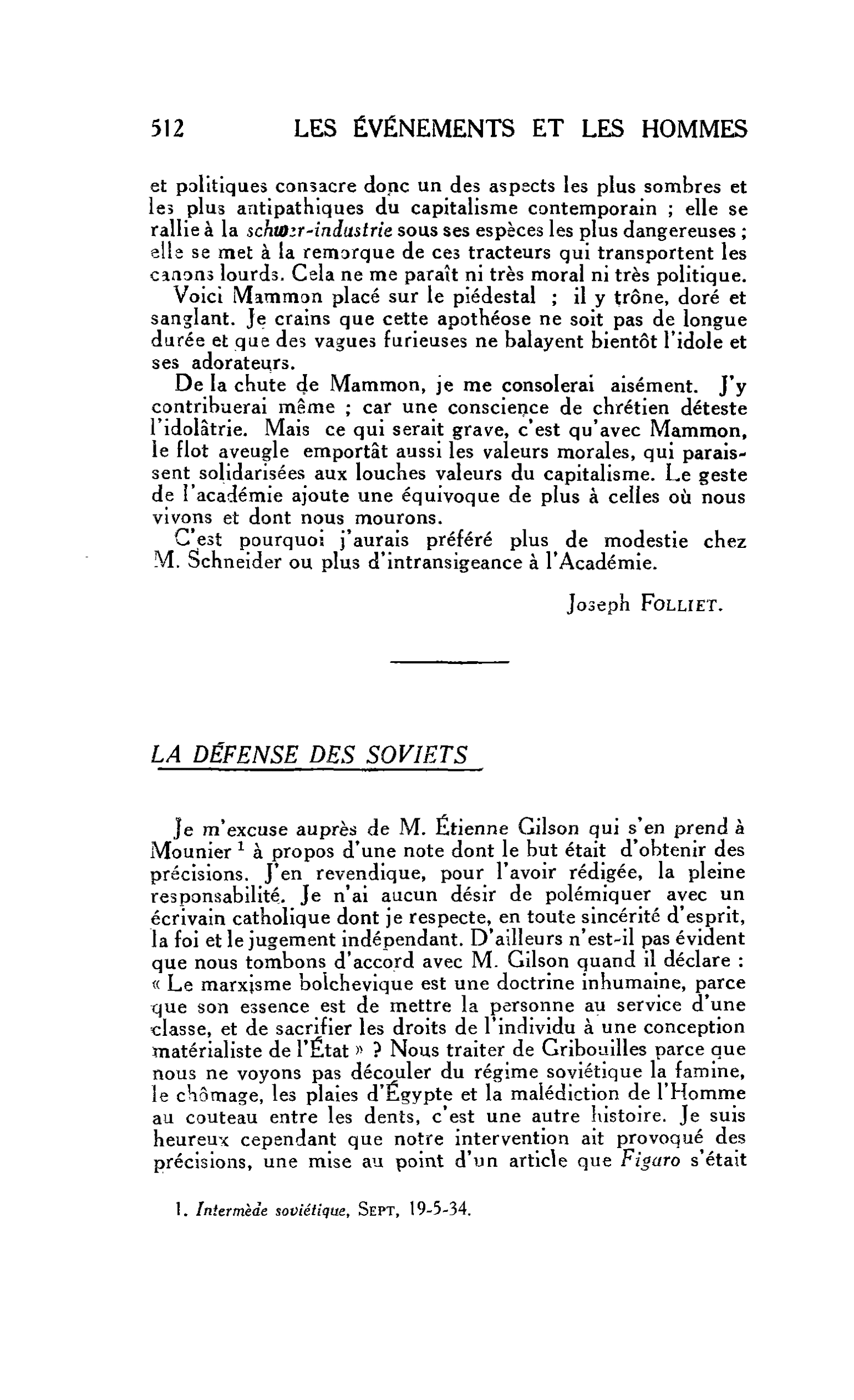 LA DÉFENSE DES SOVIETS
