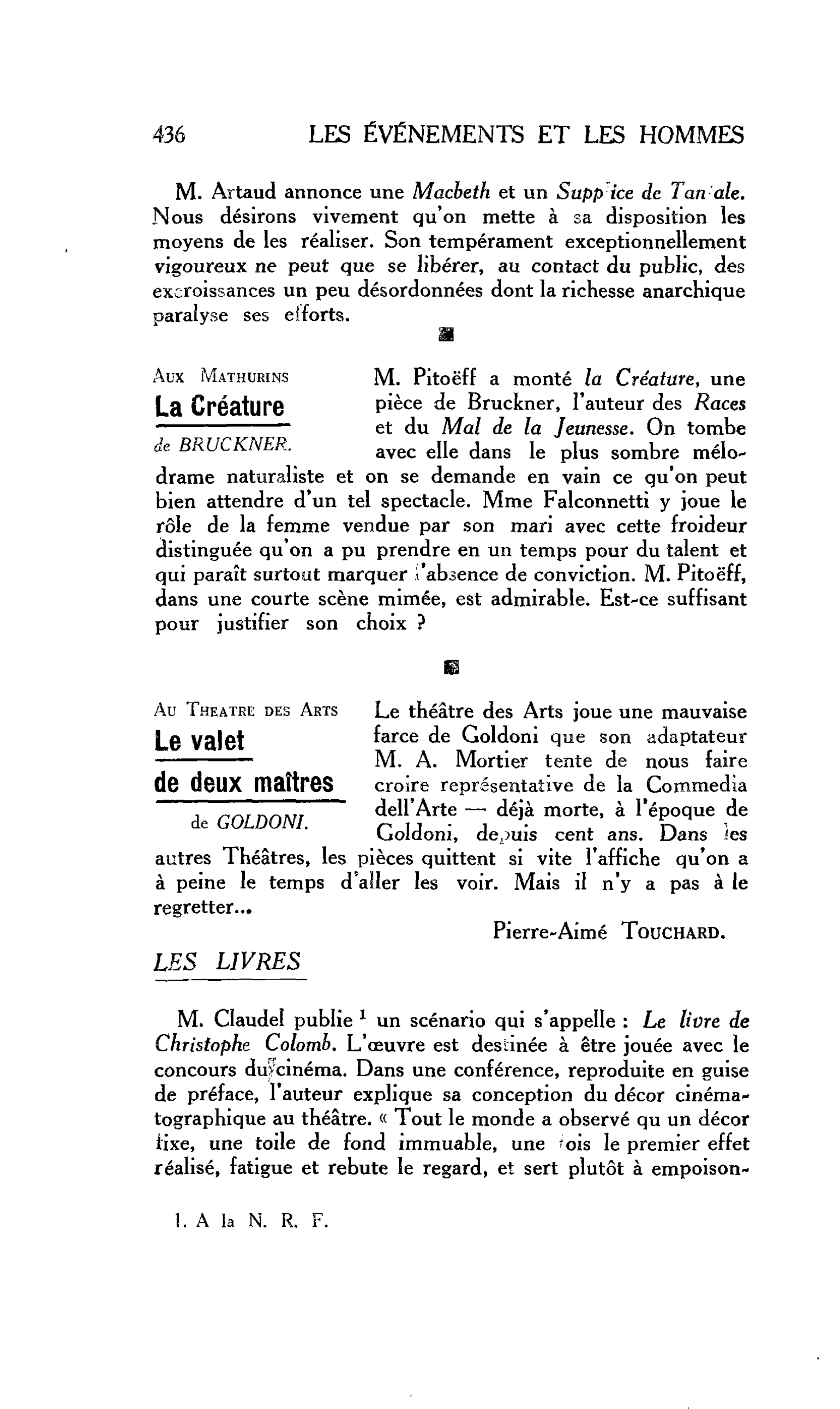 LES LIVRES