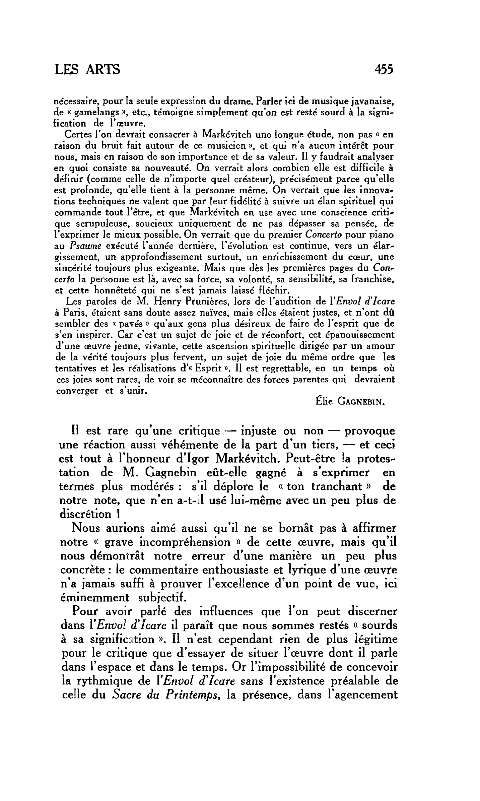 Les événements et les hommes
