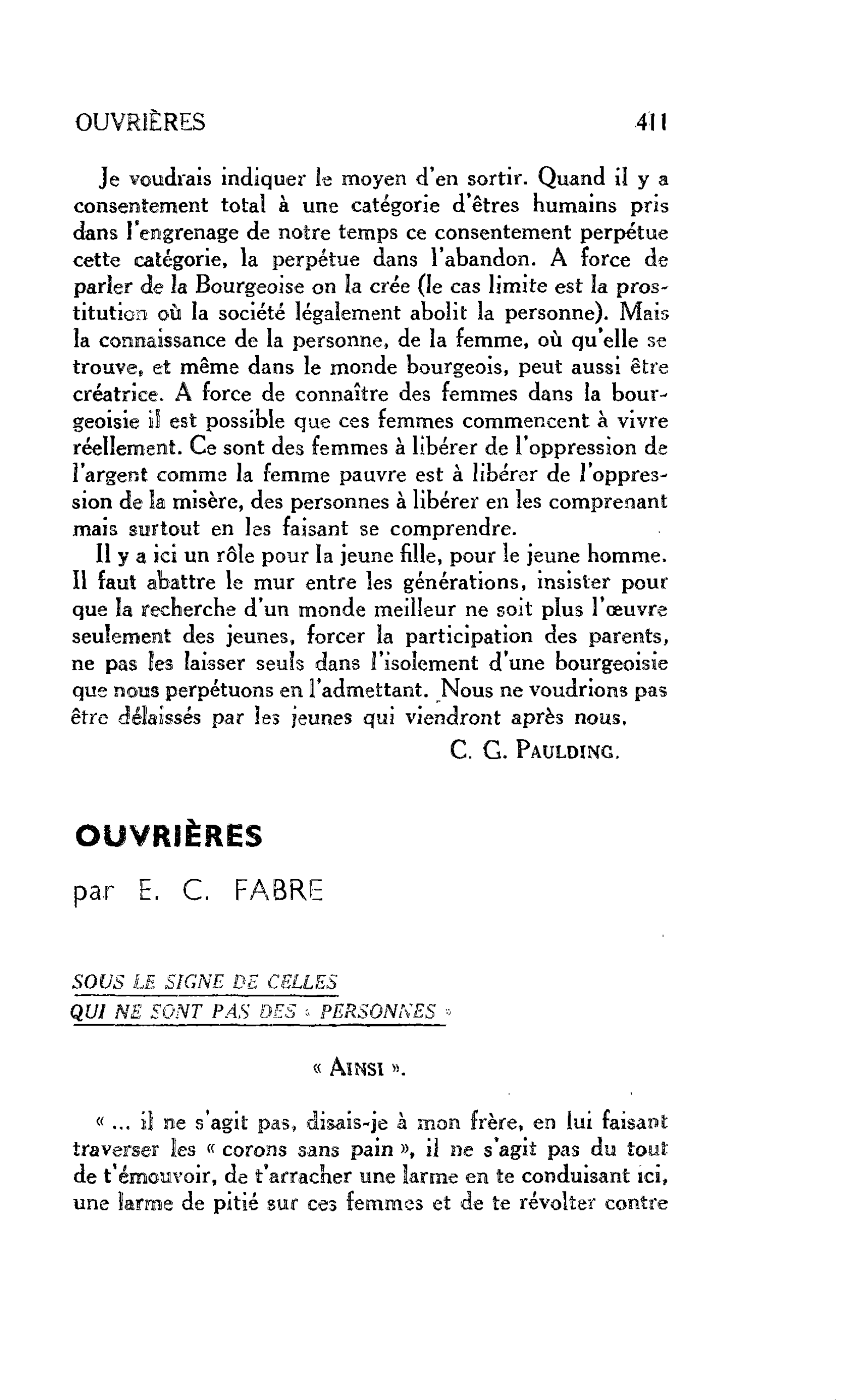 OUVRIÈRES