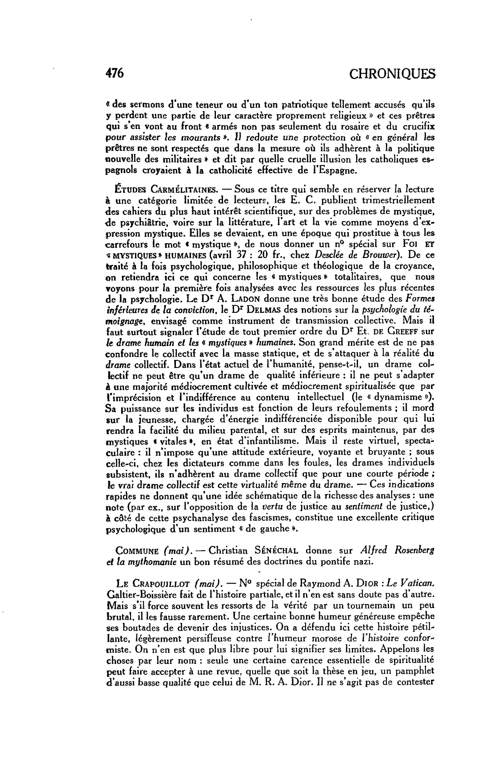 Études Carmélitaines