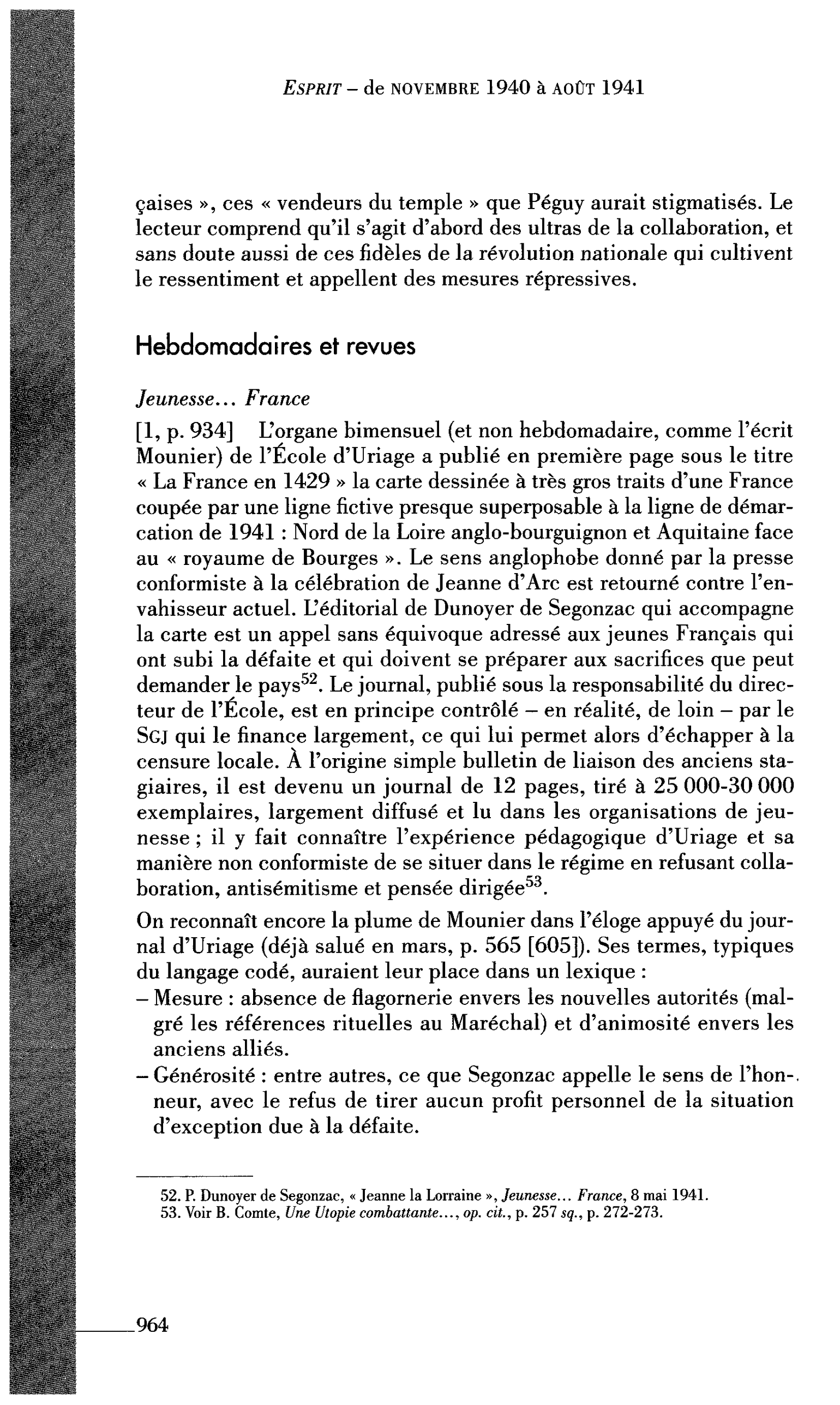 Journal des Témoins : Hebdomadaires et revues Jeunesse… France