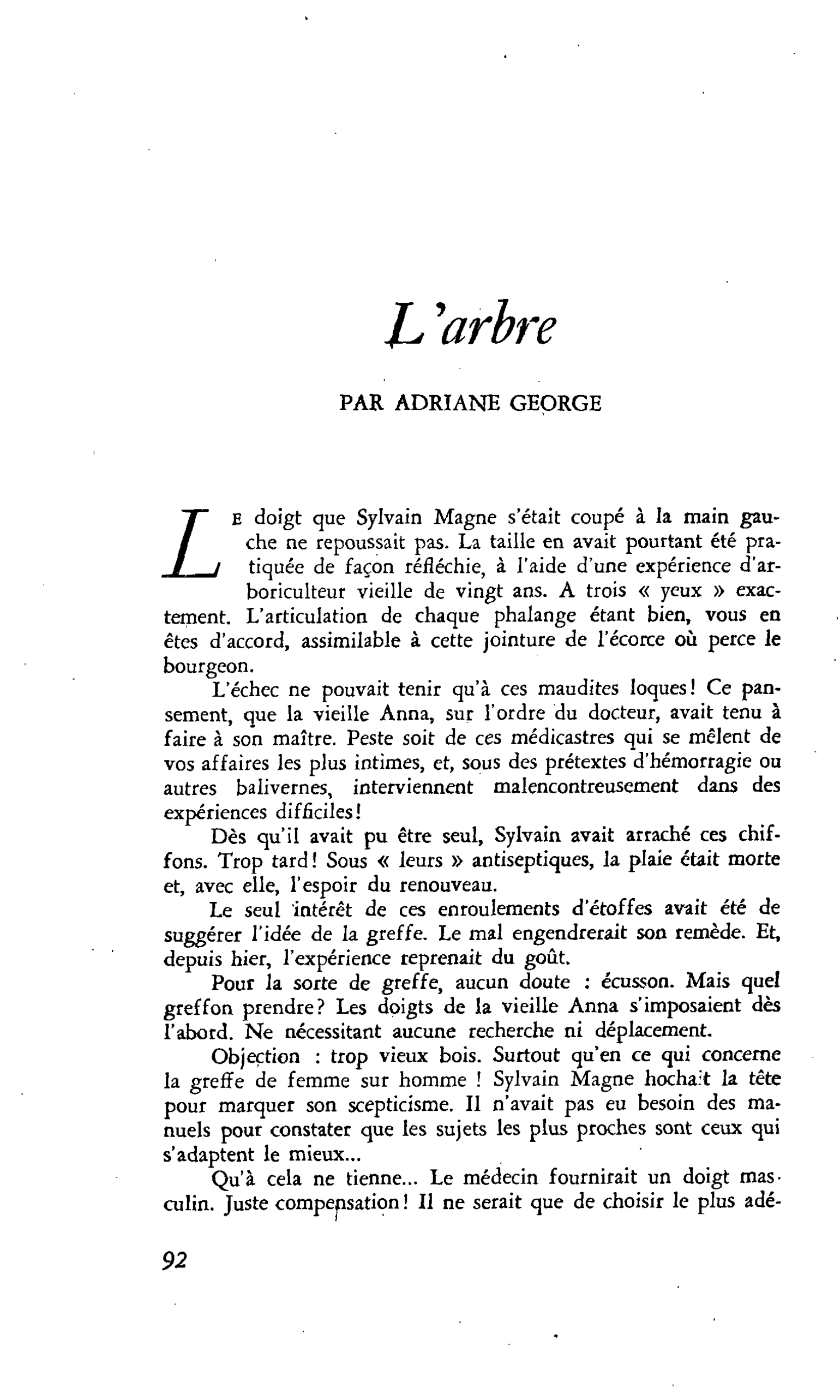 L’arbre