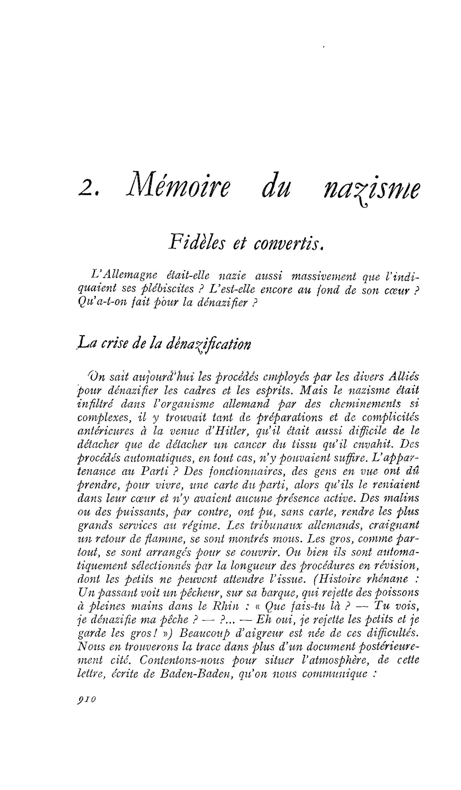 2. Mémoire du nazisme