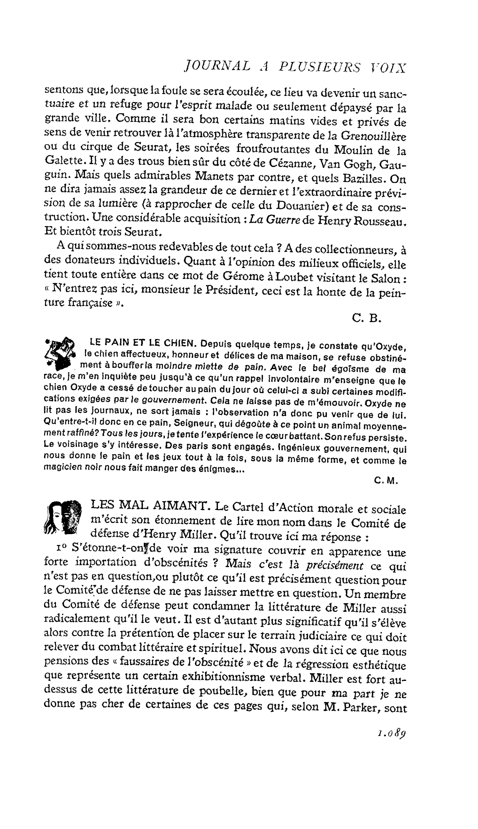 LES MAL AIMANT
