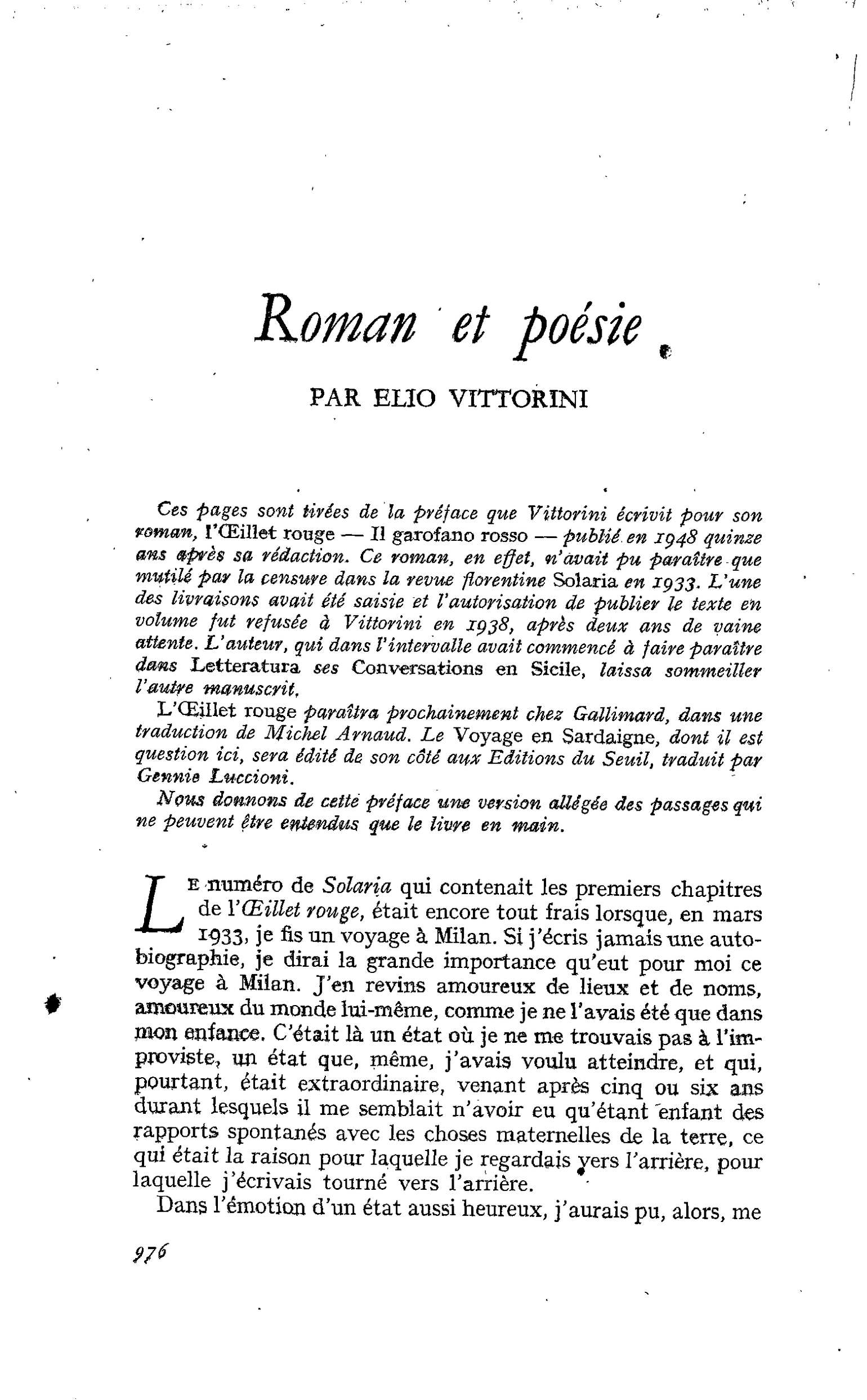 Roman et poésie