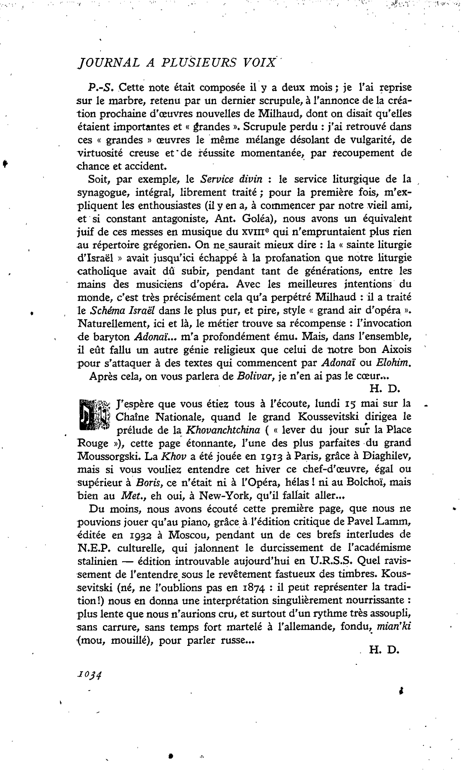 FAUT-IL REVISER LE CAS MILHAUD ?