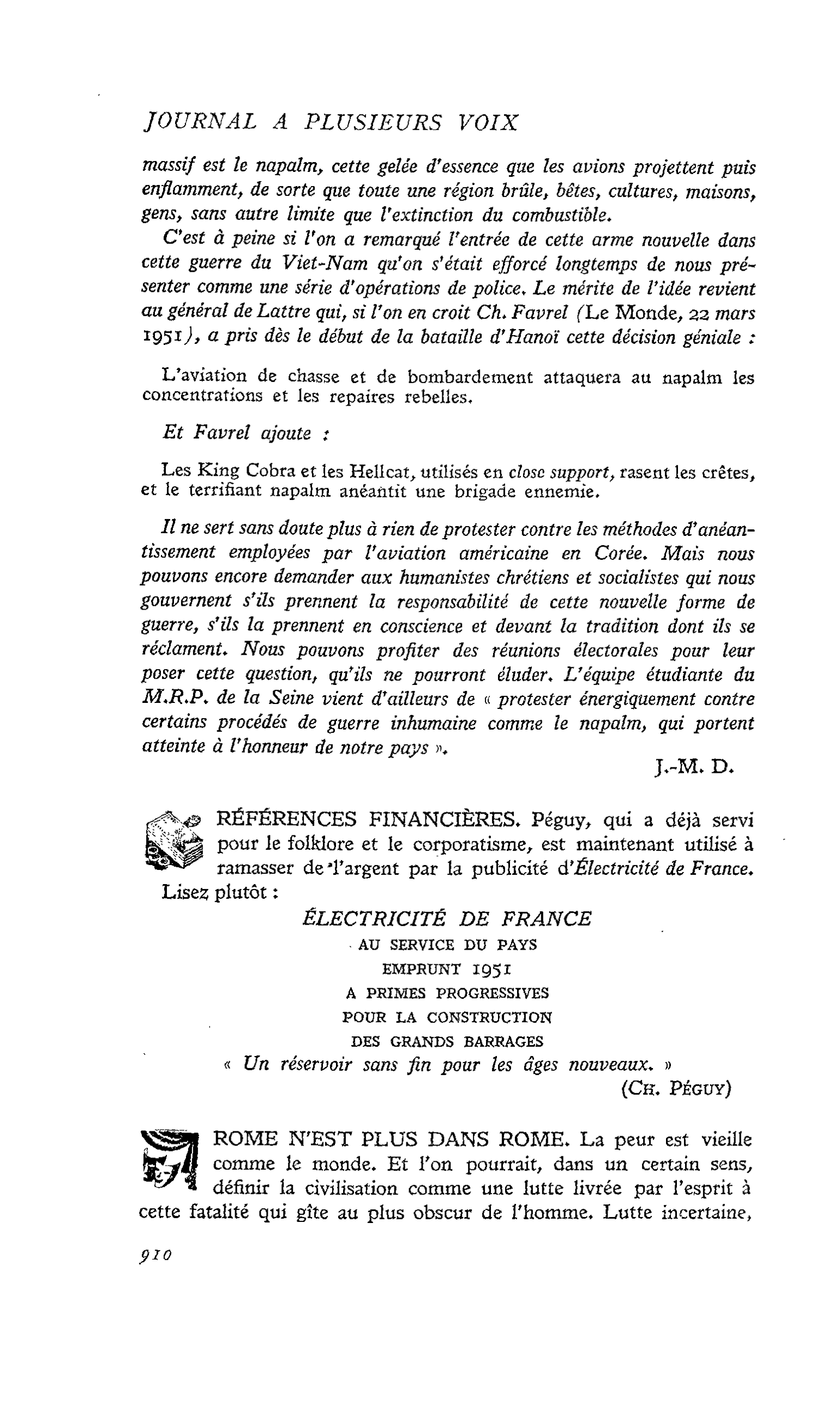 ROME N’EST PLUS DANS ROME